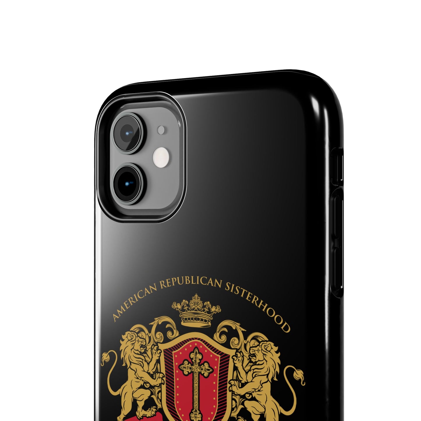 ARS Prayer Brigade Tough Phone Case (Black with Gold/Red Logo)