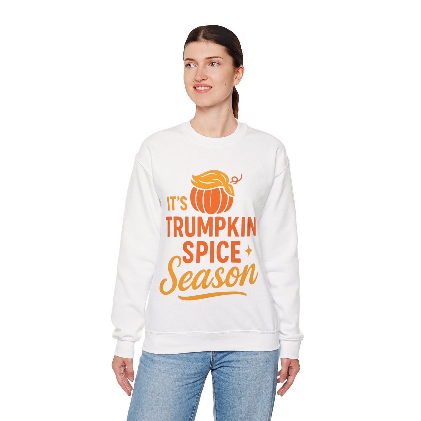 TRUMP-kin Spice Unisex Cozy Sweatshirt (Pumpkin Logo)