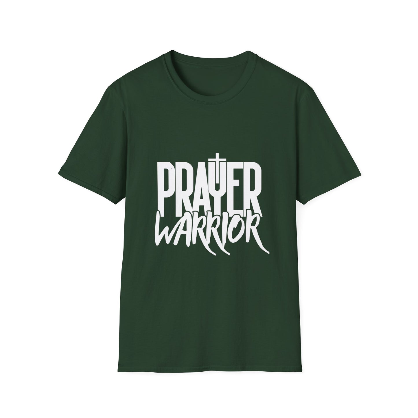 Prayer Warrior Men's Tshirt (White Logo) - Sweet Baby Jeez Teez