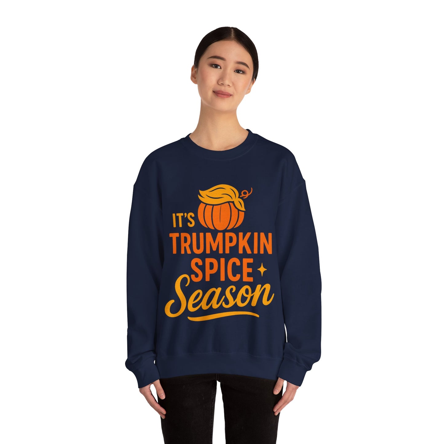 TRUMP-kin Spice Unisex Cozy Sweatshirt (Pumpkin Logo)