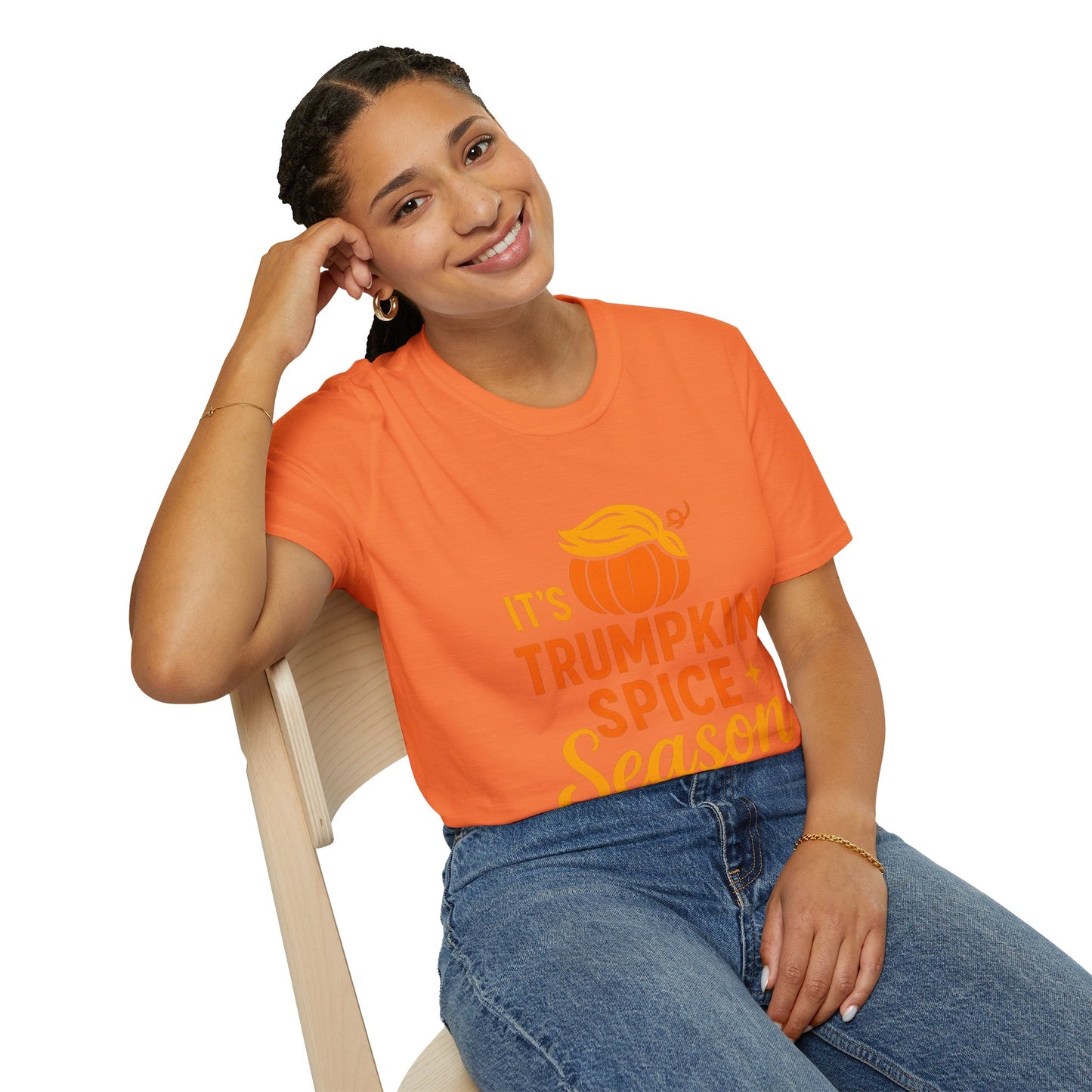 TRUMPkin Spice Ladies T-shirt (Pumpkin Logo)