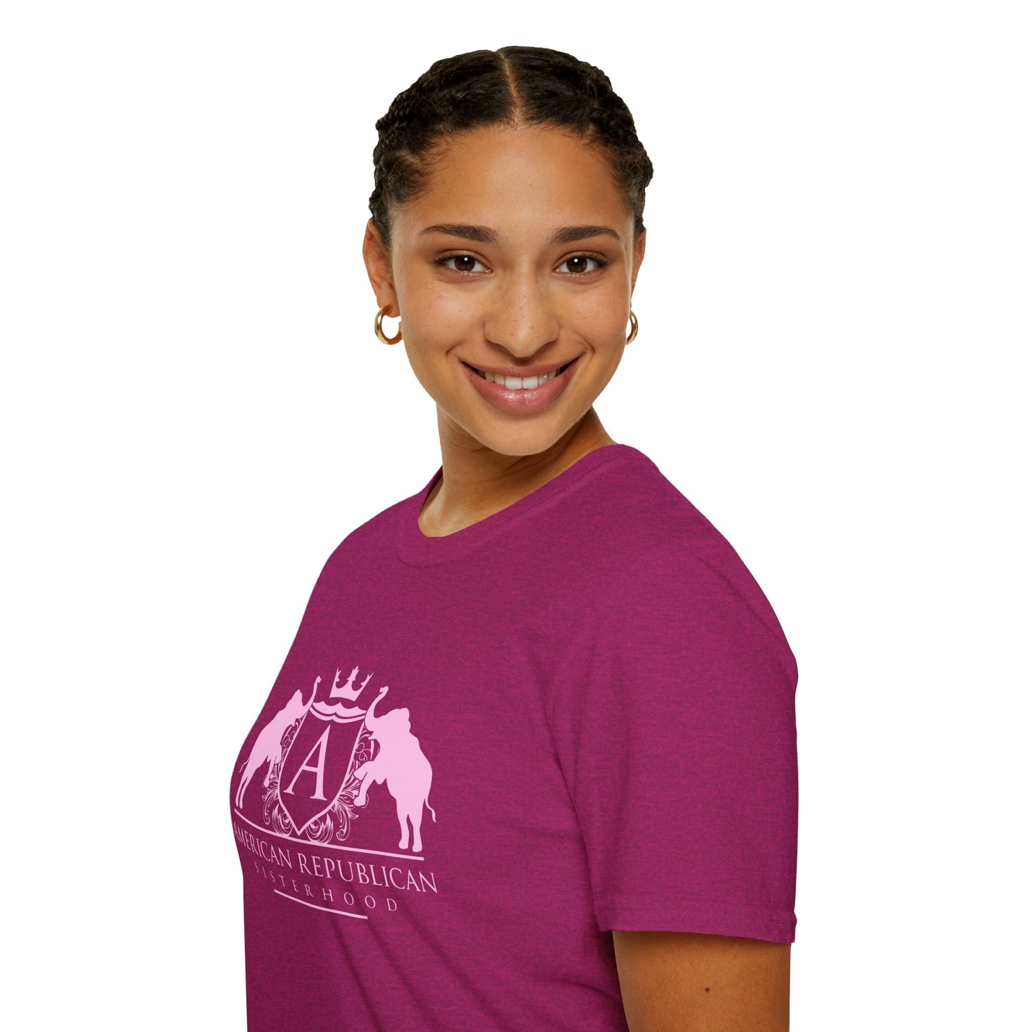 ARS Logo Women's Relaxed/Plus Tshirt (ARS - Baby Pink Logo)