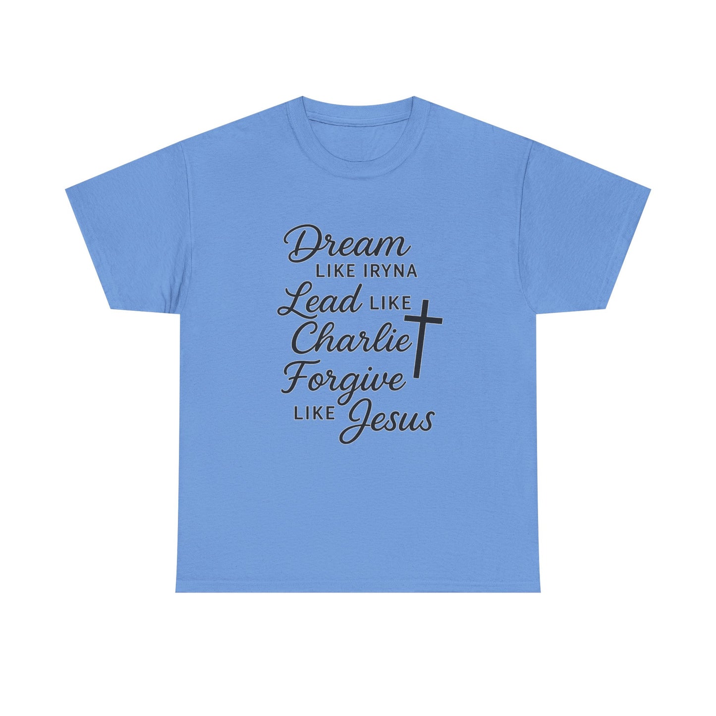 Dream, Lead, Forgive Women's Relaxed Tshirt (Black Logo)
