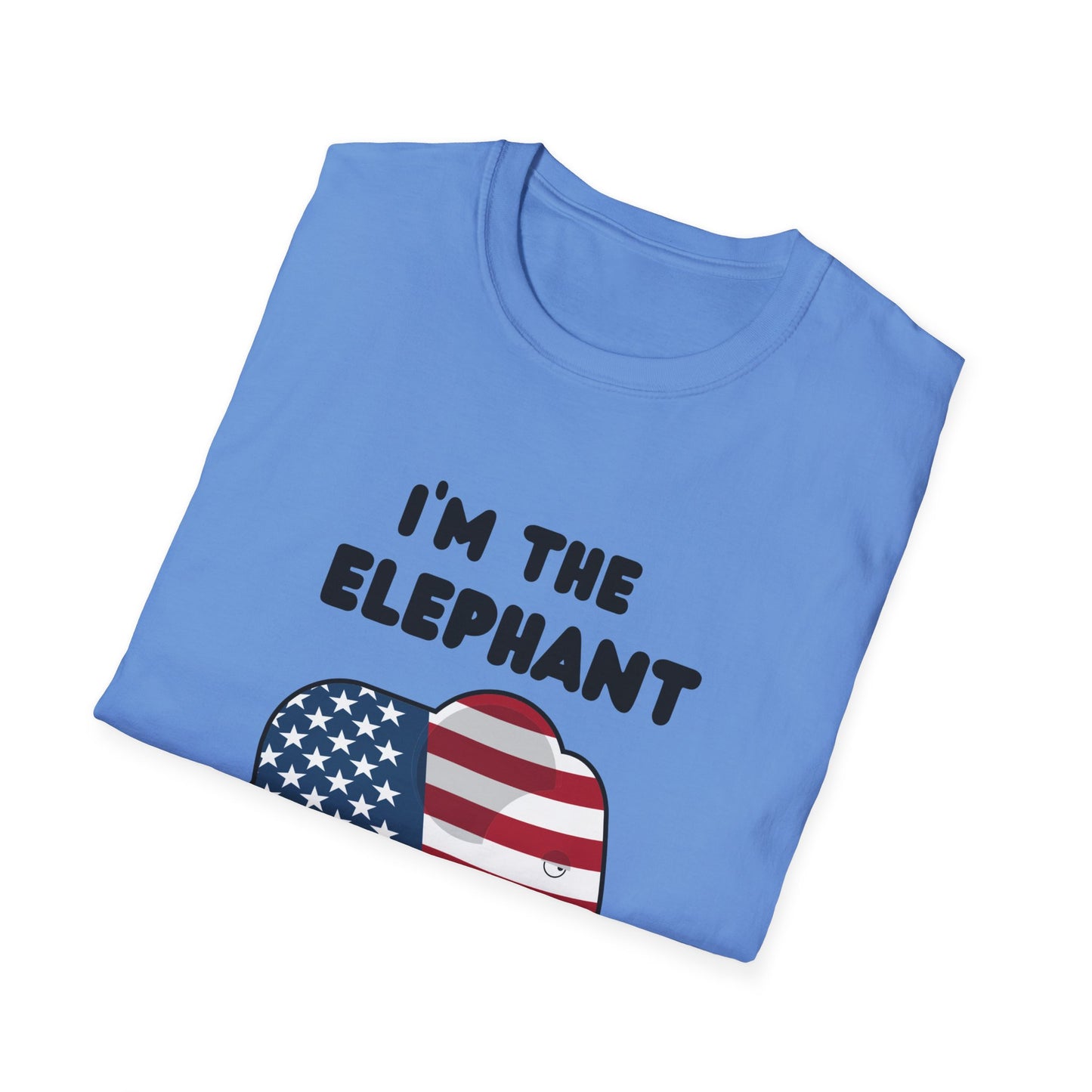 Elephant in Room Cartoon Women's Relaxed/Plus Tshirt (Black Logo) - Sweet Baby Jeez Teez