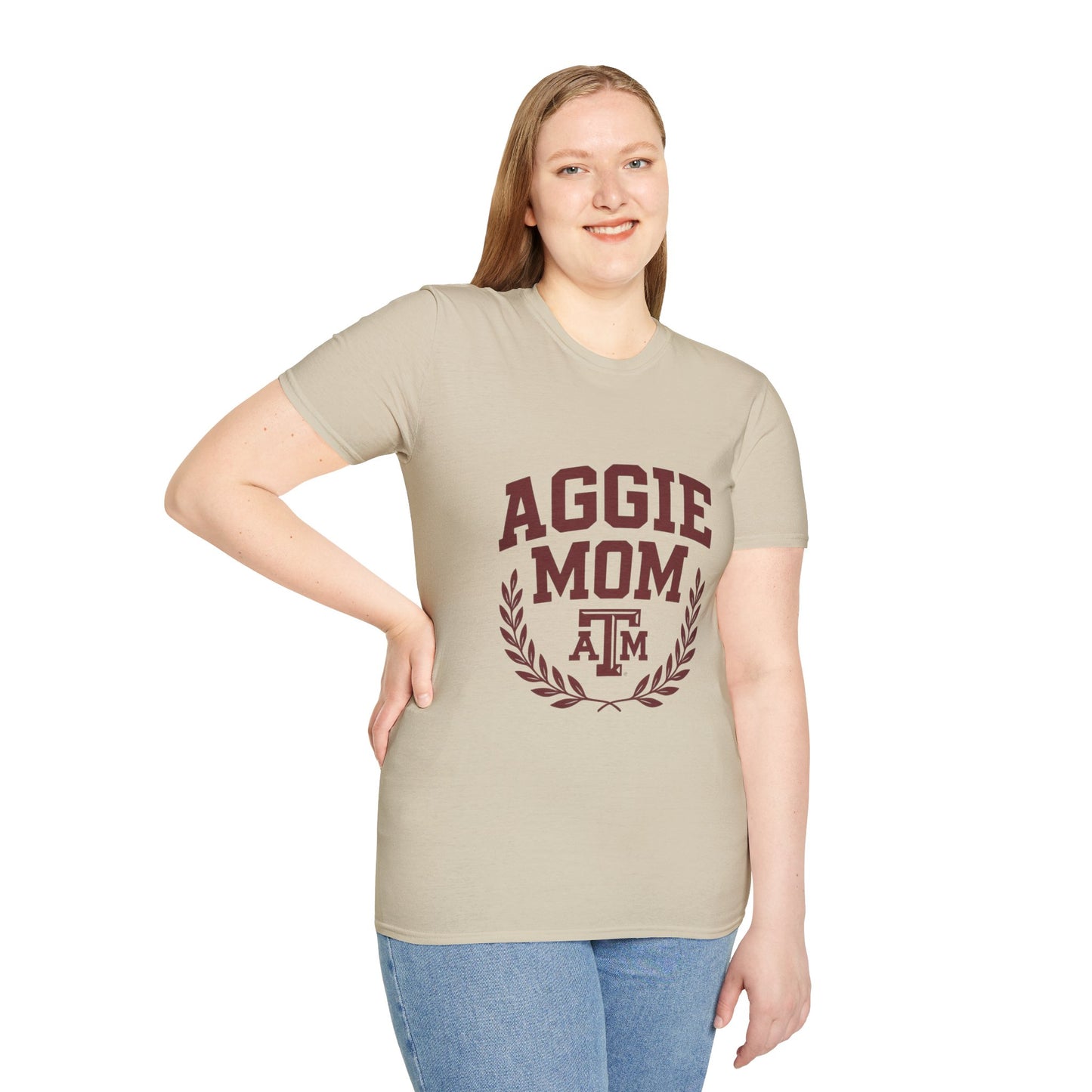 Aggie Mom Texas A&M Softstyle Women's Relaxed T-Shirt - Sweet Baby Jeez Teez