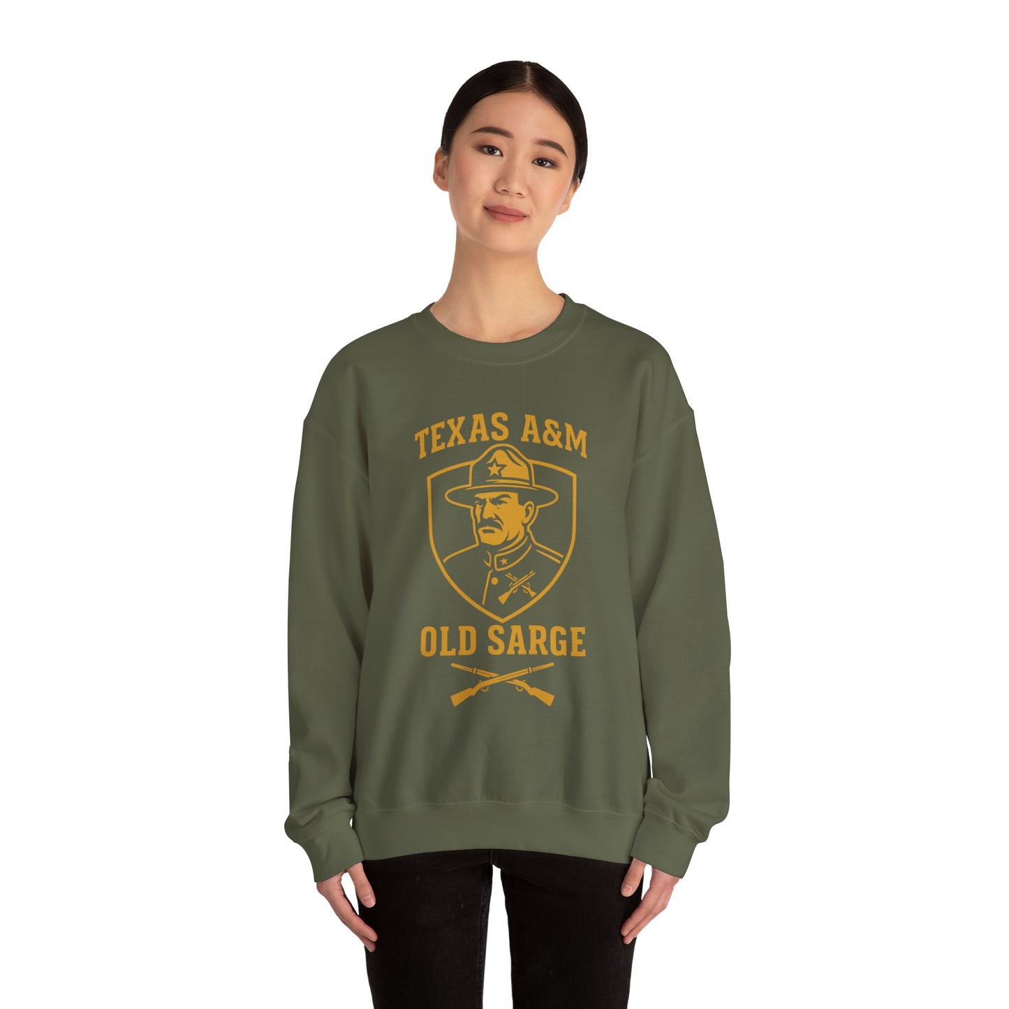Vintage Texas A&M Old Sarge Cozy Unisex Crewneck Sweatshirt