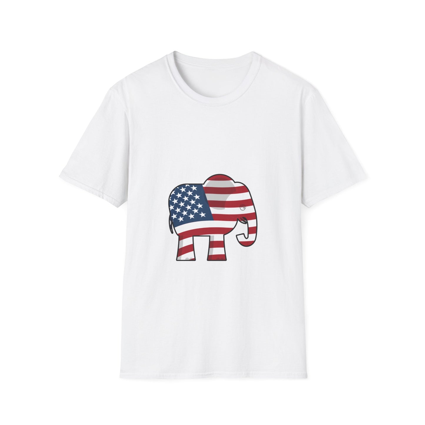 Elephant in Room Cartoon Women's Relaxed/Plus Tshirt (White Logo) - Sweet Baby Jeez Teez