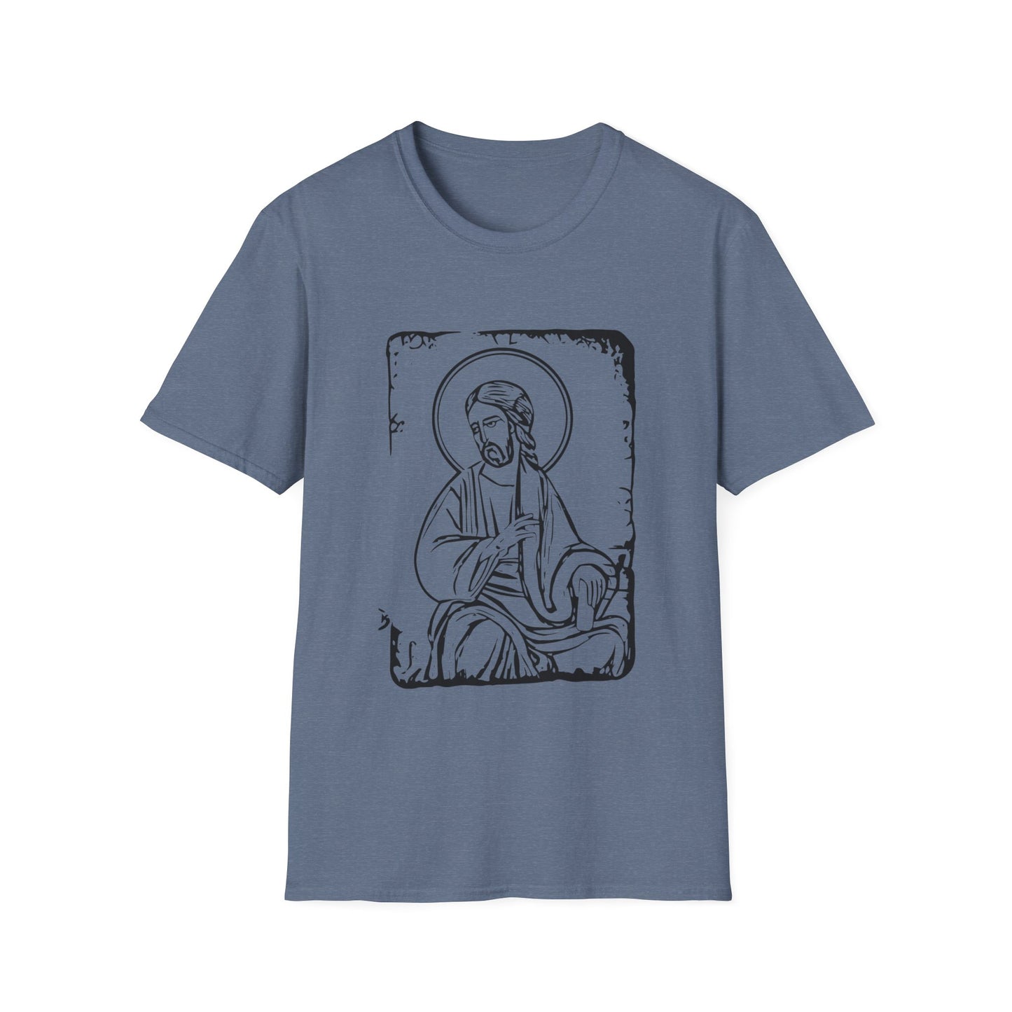 Orthodox Icon Men's Tshirt (Black Logo) - Sweet Baby Jeez Teez