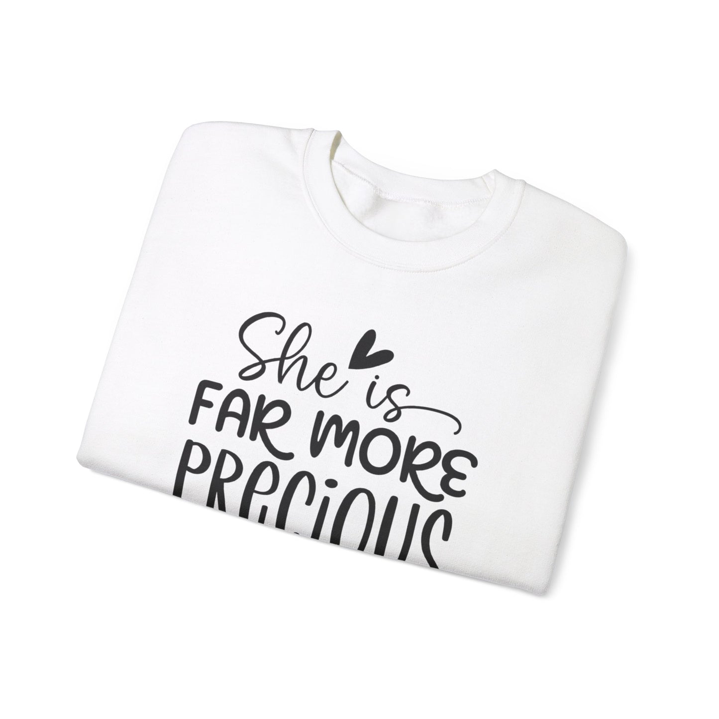 Far More Precious Women's Relaxed Sweatshirt - Sweet Baby Jeez Teez