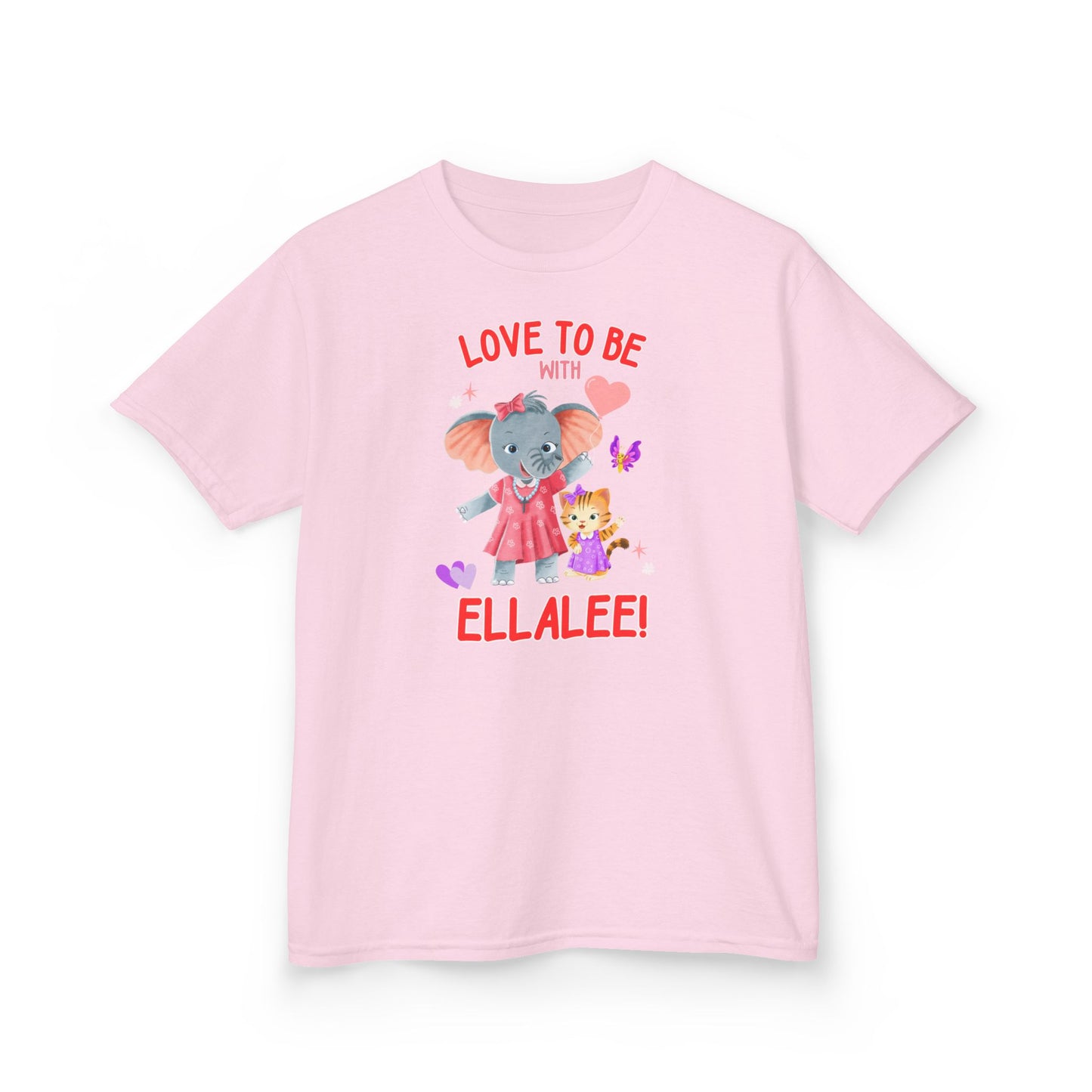 Ellalee the Elephant (TM), Love to be with Ellalee Kids Tshirt