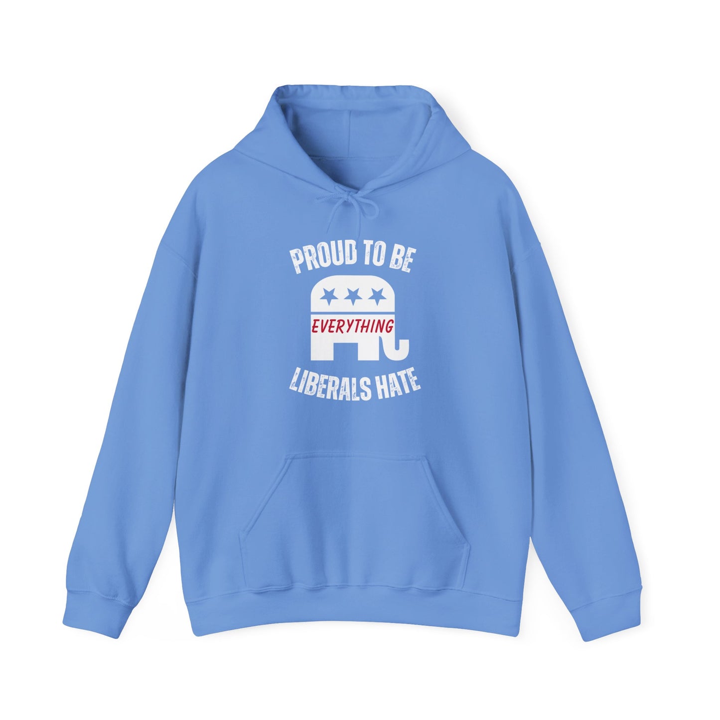 Proud to Be Men's Hoodie (White Logo) - Sweet Baby Jeez Teez
