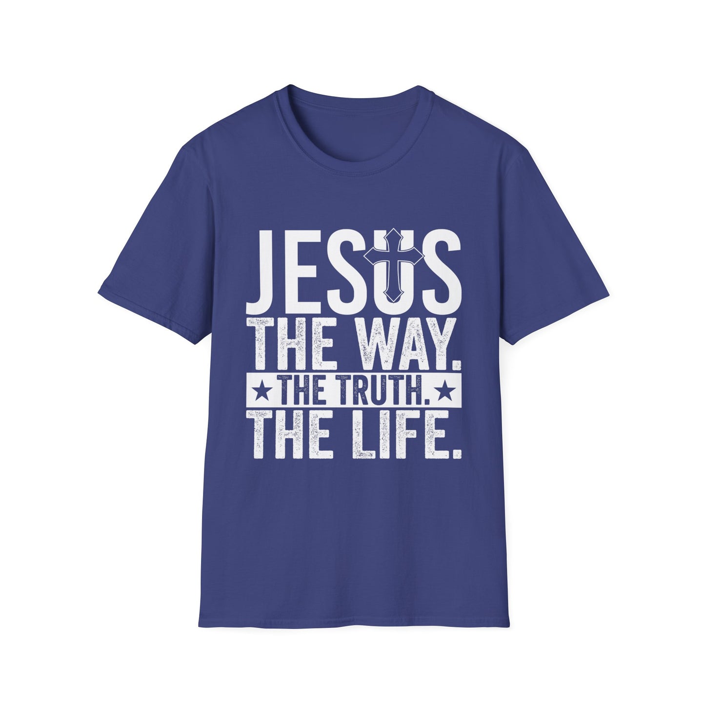 "Jesus The Way, The Truth, The Life" Unisex Tshirt (White Logo)