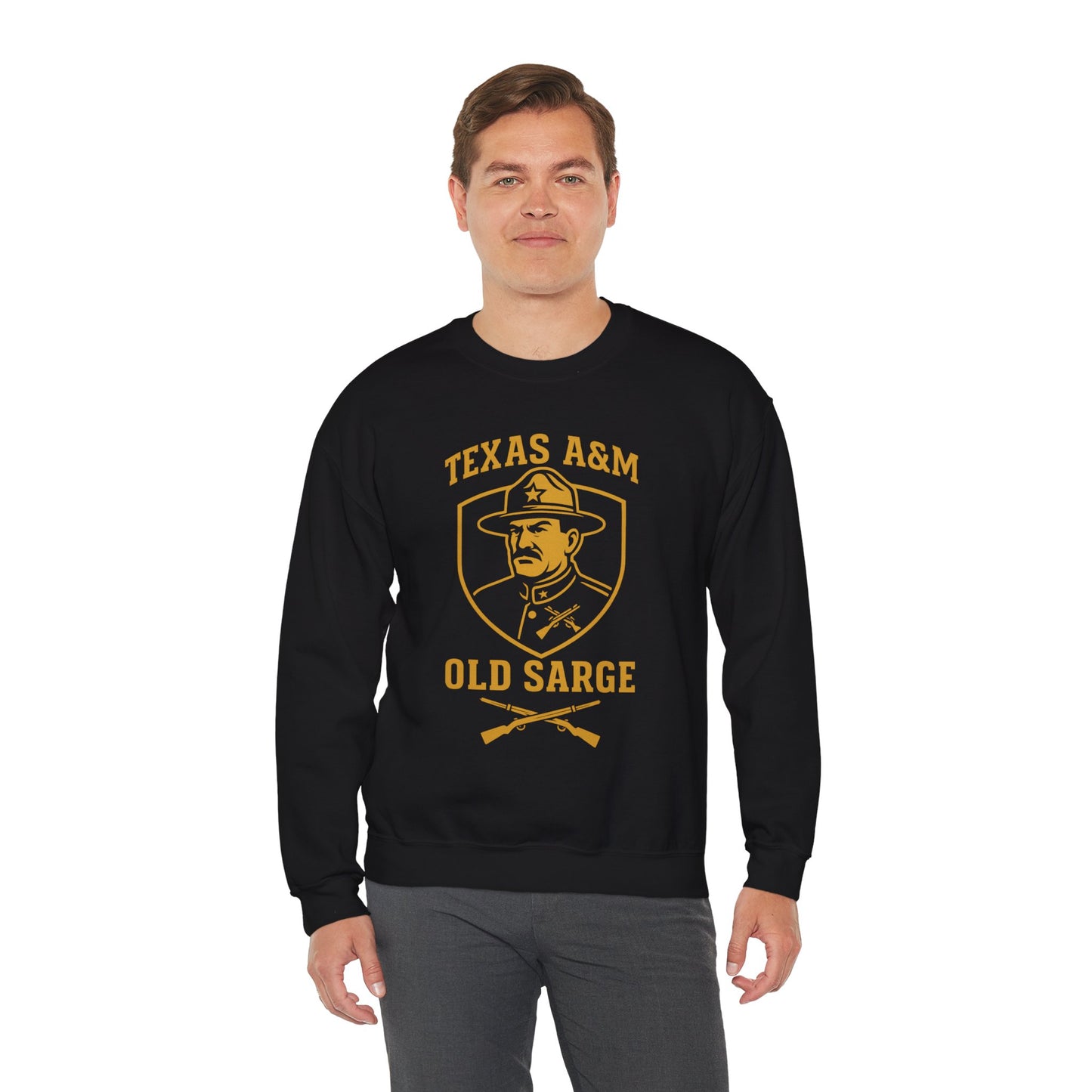 Vintage Texas A&M Old Sarge Cozy Unisex Crewneck Sweatshirt
