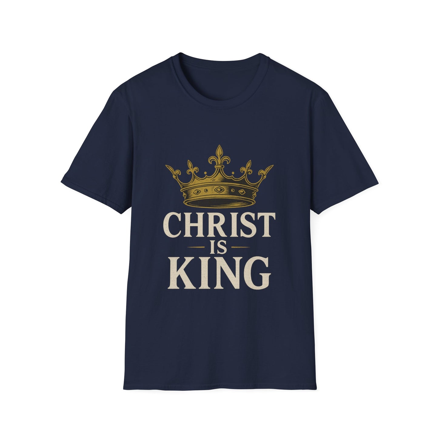 "Christ is King" Faith-Based Unisex Softstyle Tshirt