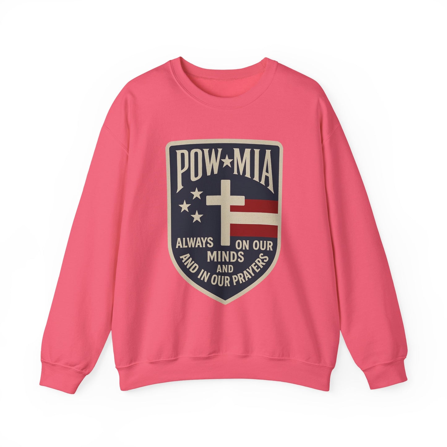 "POW MIA Thoughts & Prayers" Veteran's Tribute Military Sweatshirt