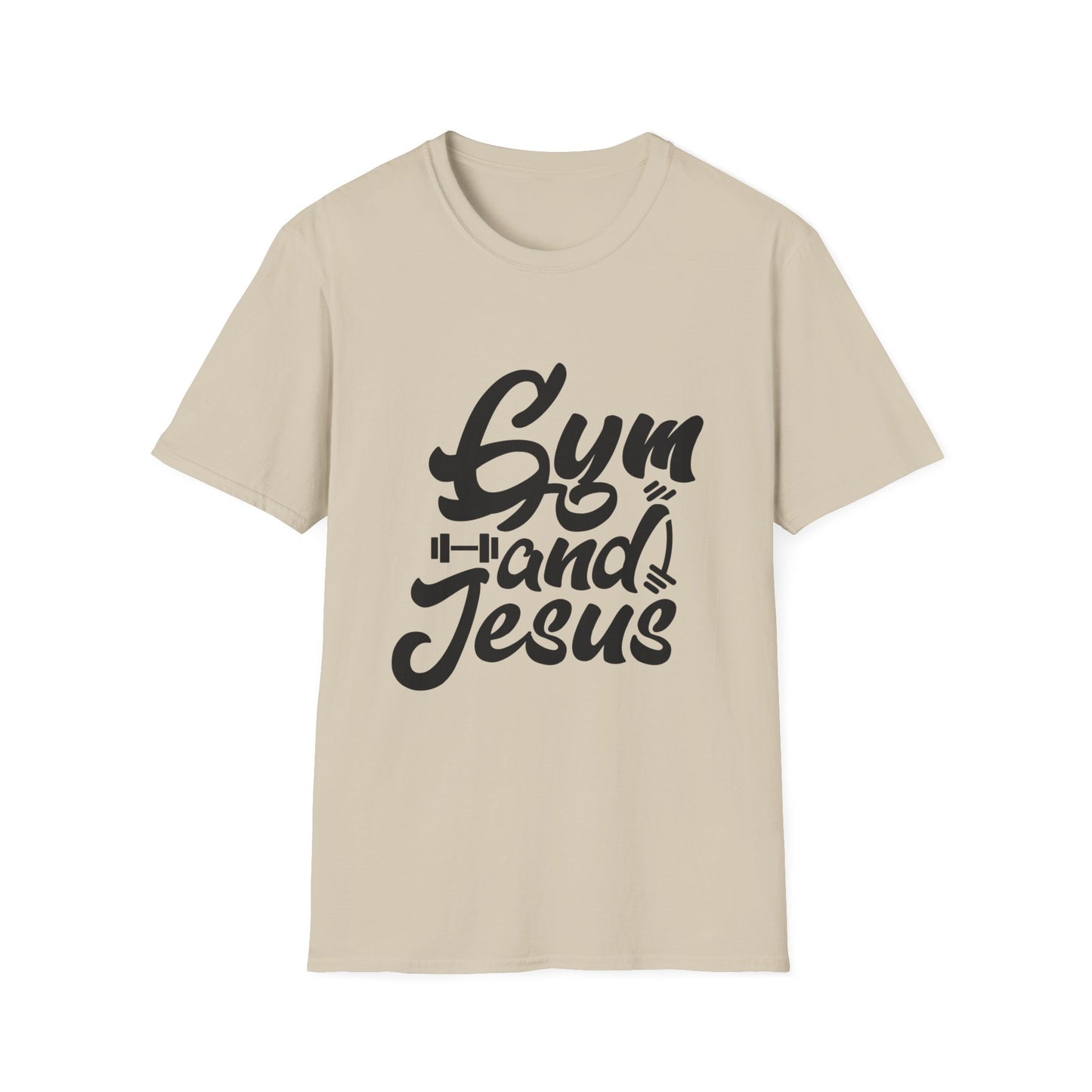 Gym and Jesus Women's Relaxed/Plus Tshirt (Black Logo) - Sweet Baby Jeez Teez