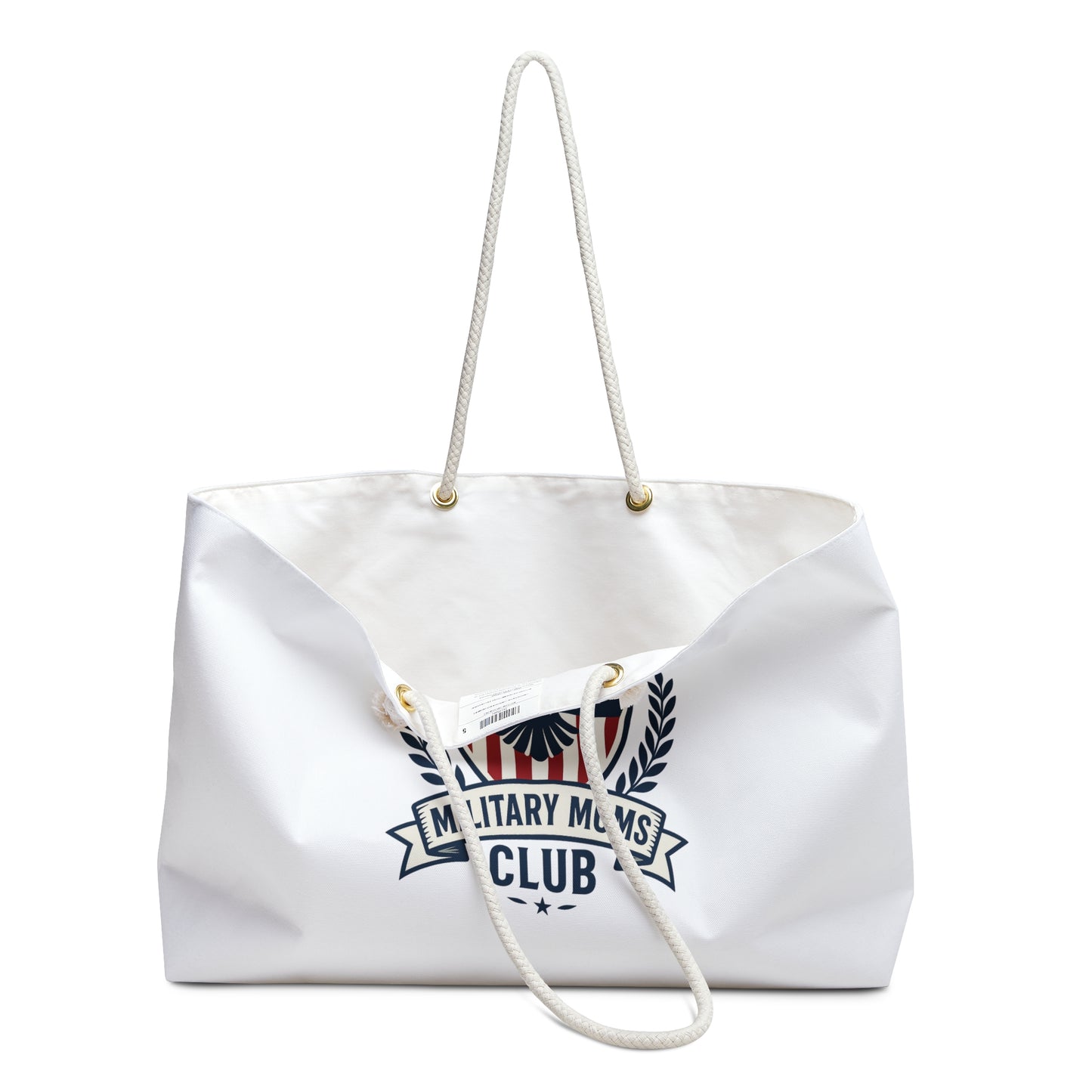 Military Moms Club Weekender Bag (White) - Sweet Baby Jeez Teez