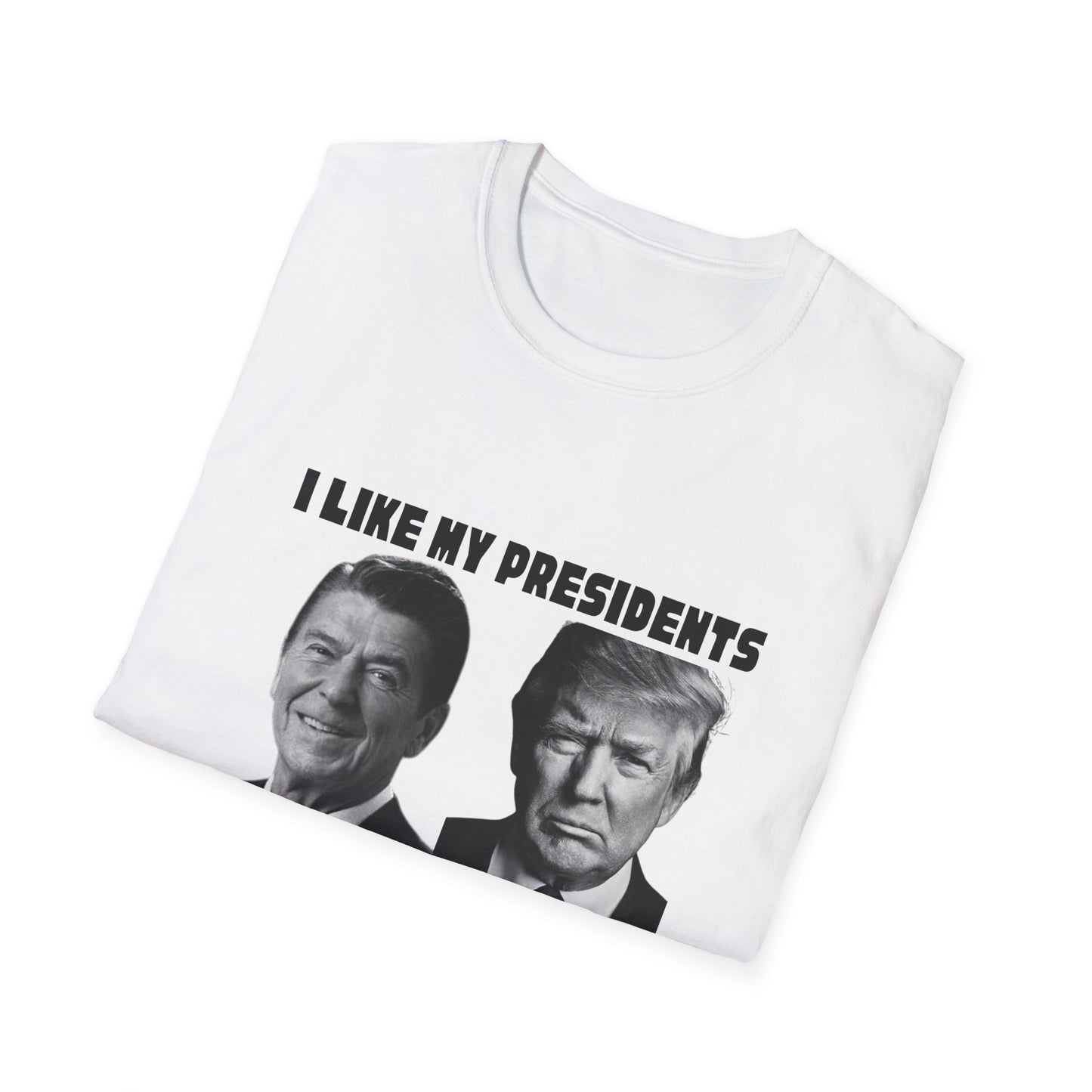 I Like My Presidents Men's Tshirt (Black Logo)