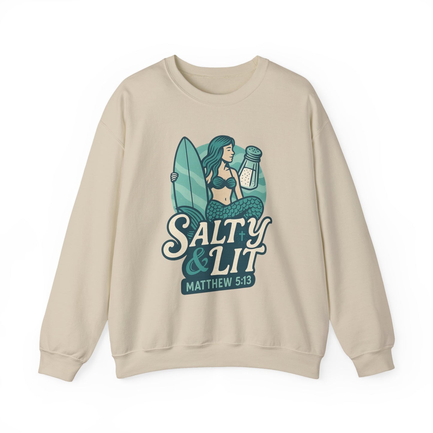 "Salty & Lit" Christian Women's Scripture Sweatshirt