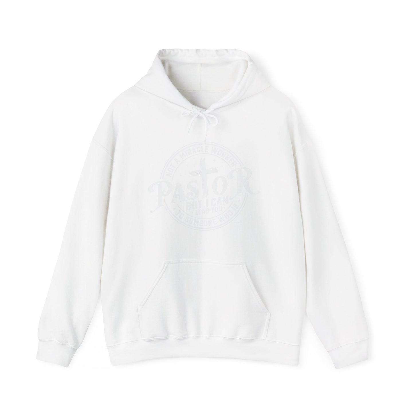 Pastor Women's Relaxed Hooded Sweatshirt (White Logo)