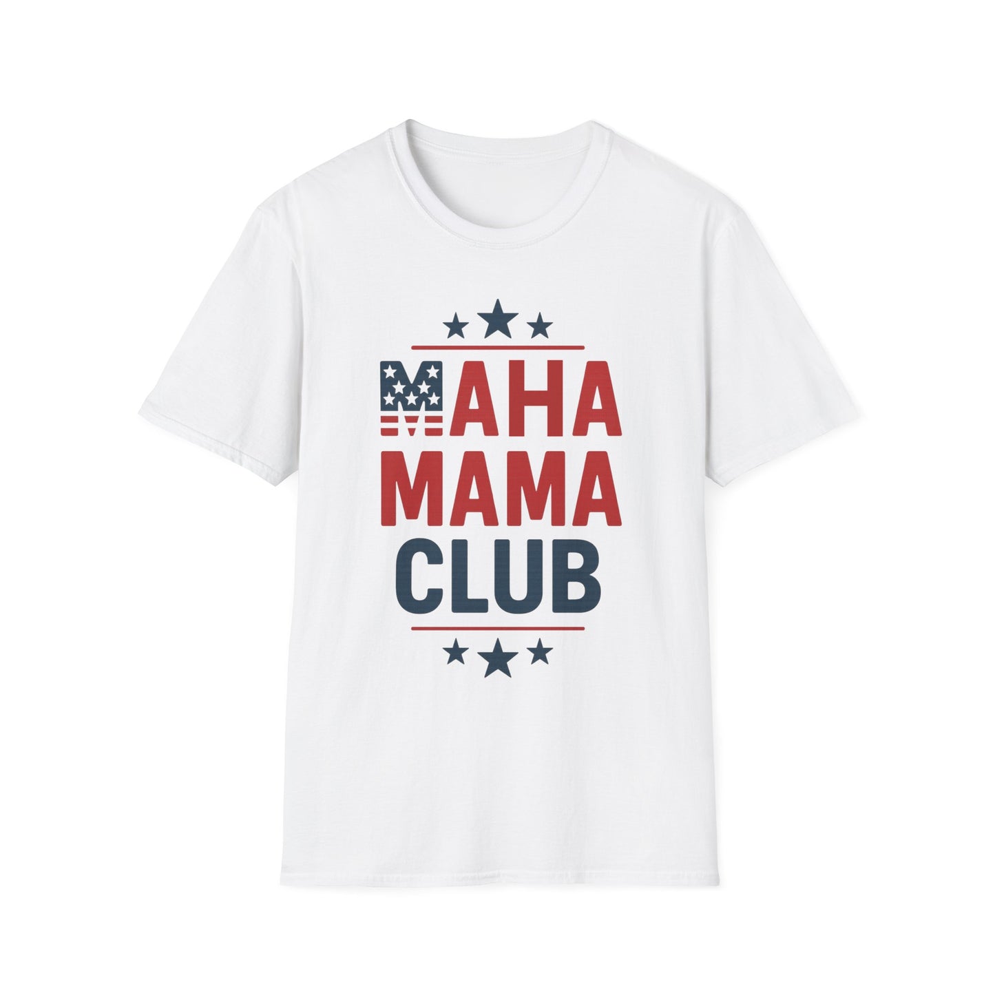 "MAHA MAMA CLUB" Women's Relaxed Tshirt (White) - Sweet Baby Jeez Teez