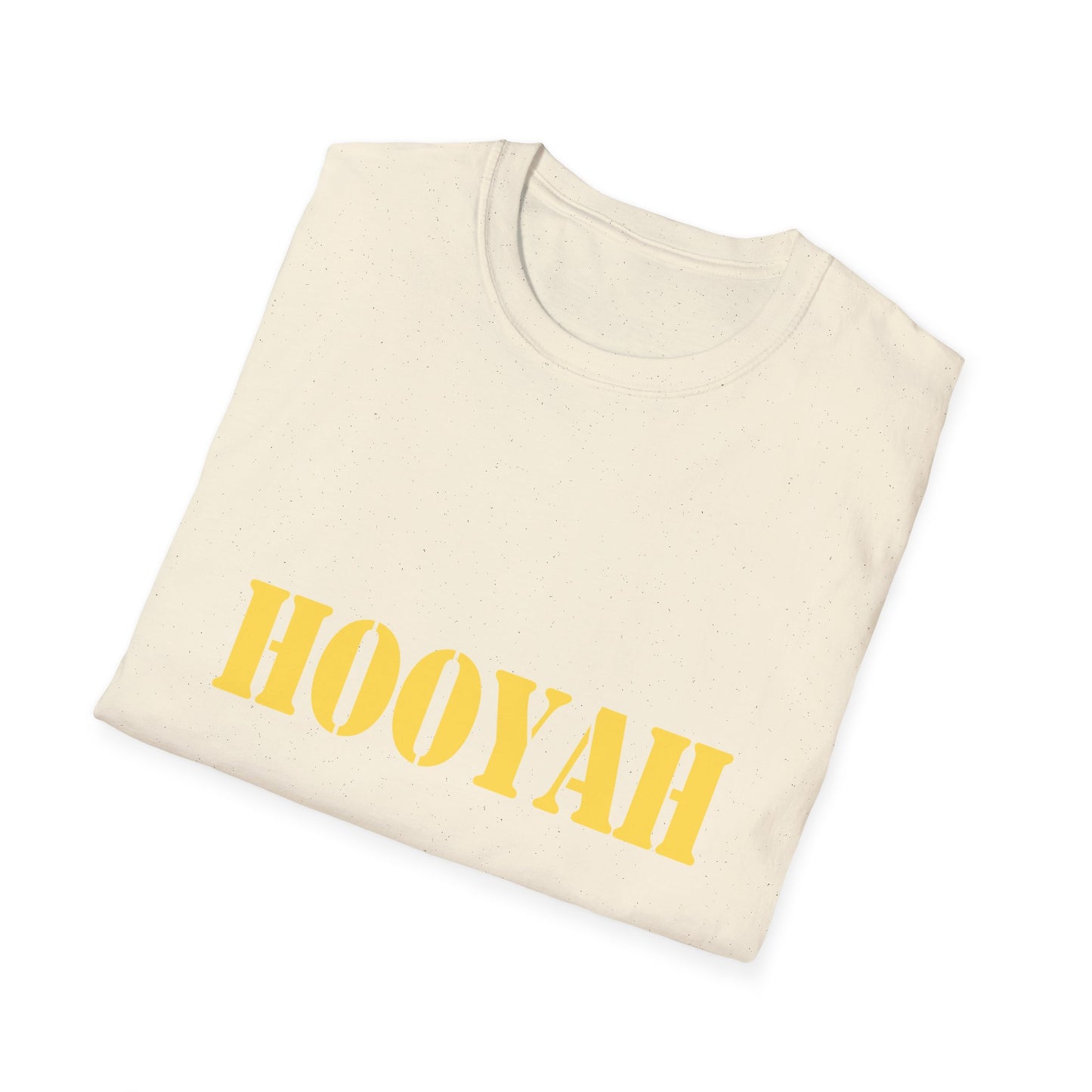 HOOYAH (Navy) Unisex Tshirt (MM Gold Logo) - Sweet Baby Jeez Teez