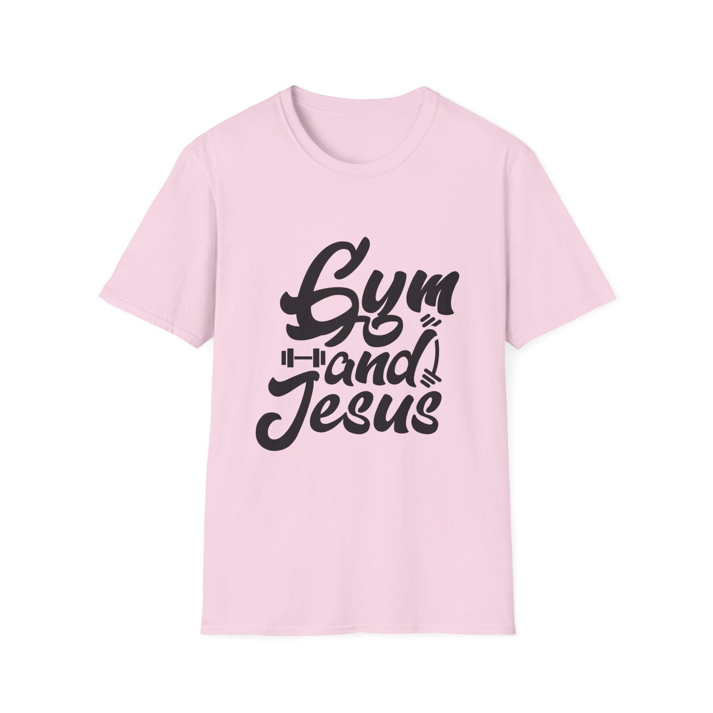 Gym and Jesus Women's Relaxed/Plus Tshirt (Black Logo) - Sweet Baby Jeez Teez