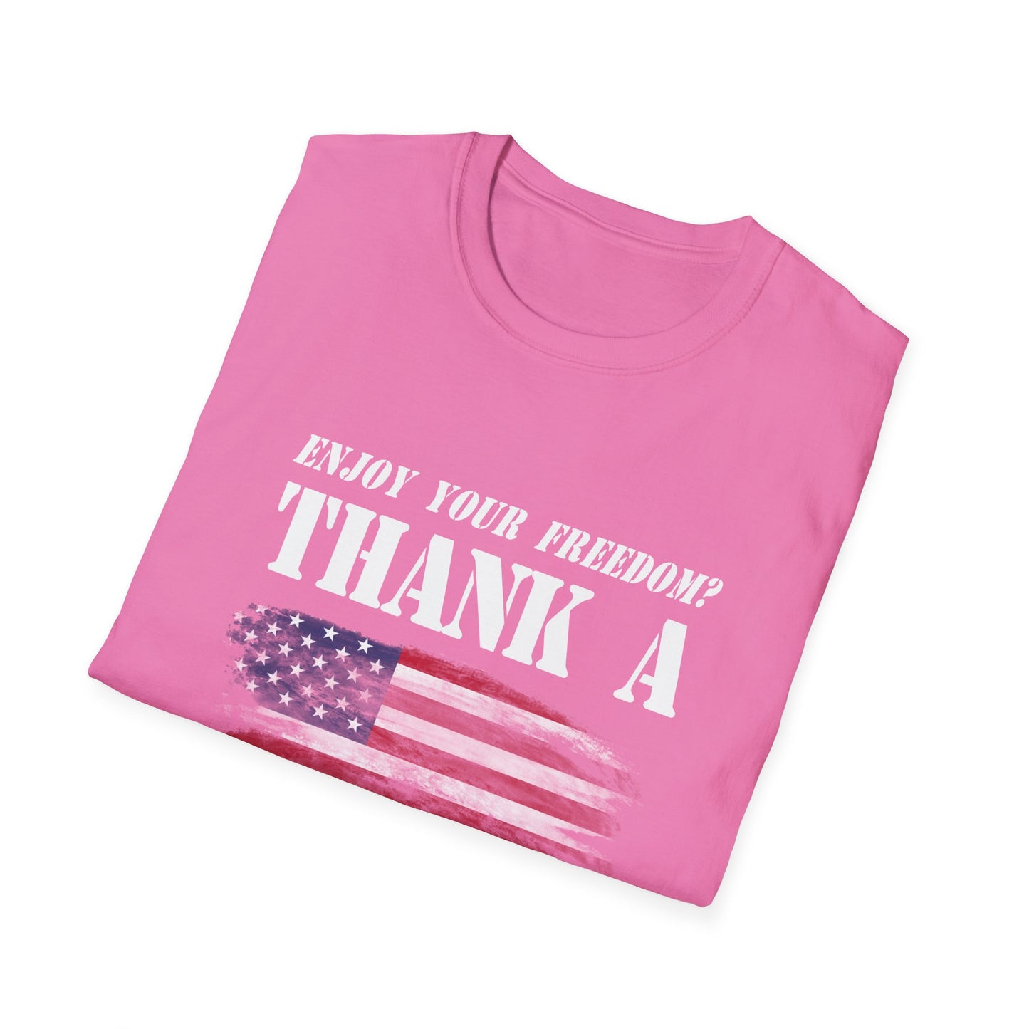 Enjoy Your Freedom Women's Relaxed/Plus Tshirt (MM Flag Logo) - Sweet Baby Jeez Teez