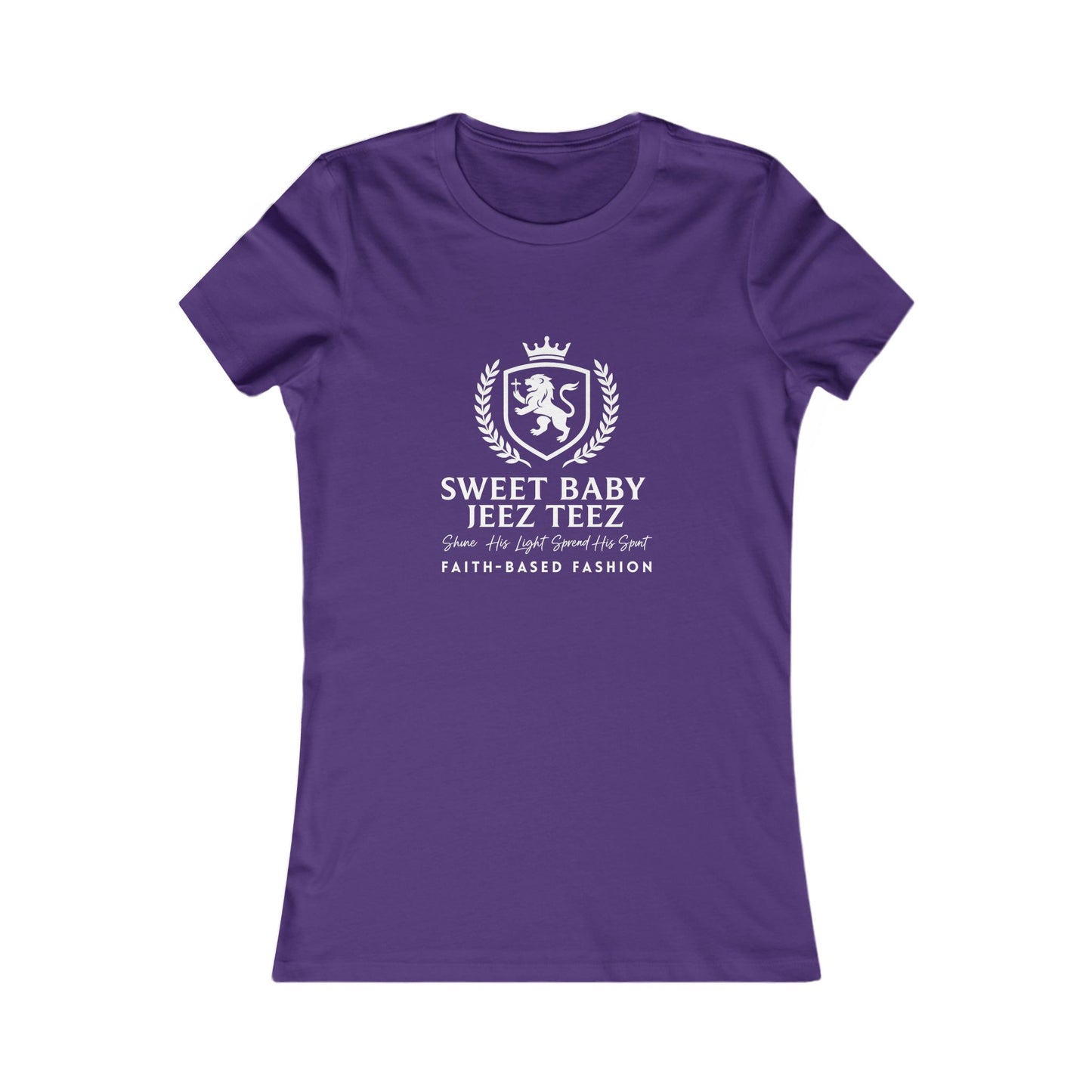 Sweet Baby Jeez Teez Faith-Based Fashion Very Fitted Women's Tshirt