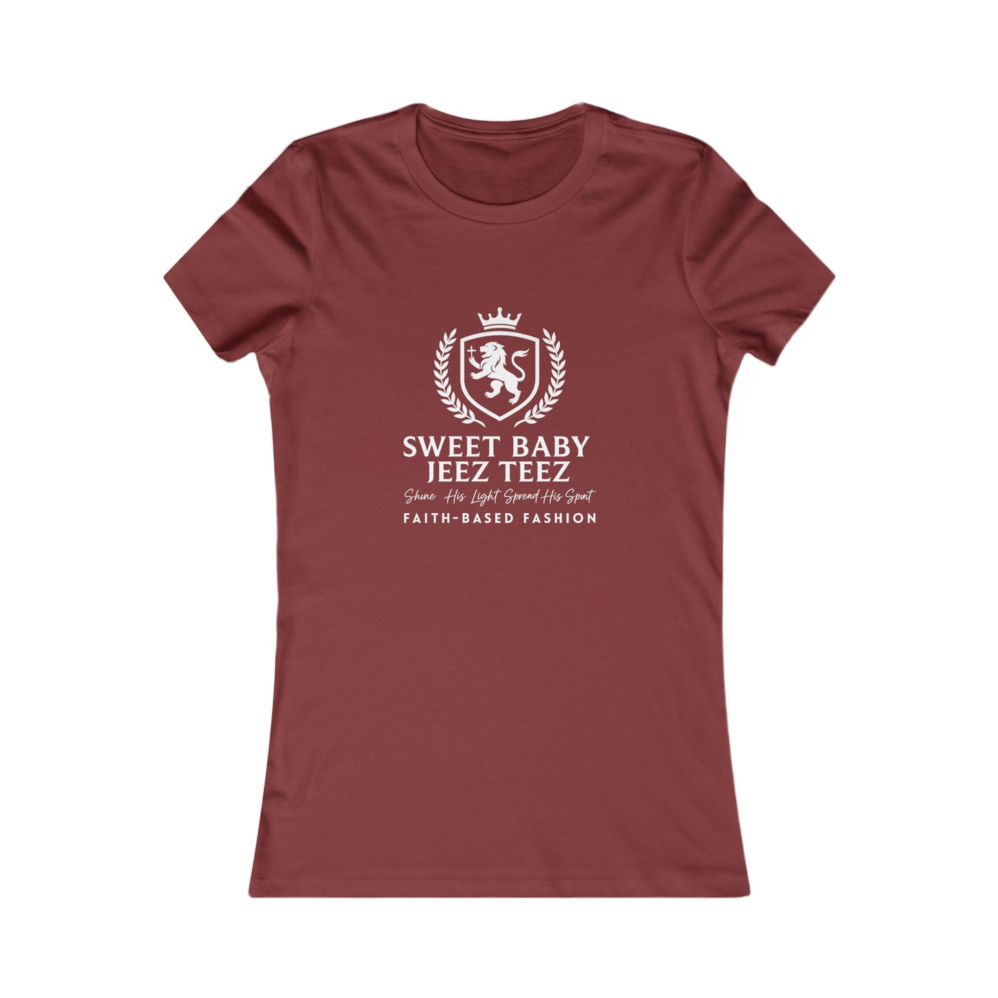 Sweet Baby Jeez Teez Faith-Based Fashion Very Fitted Women's Tshirt