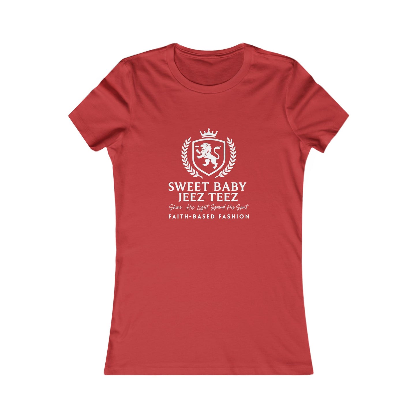 Sweet Baby Jeez Teez Faith-Based Fashion Very Fitted Women's Tshirt