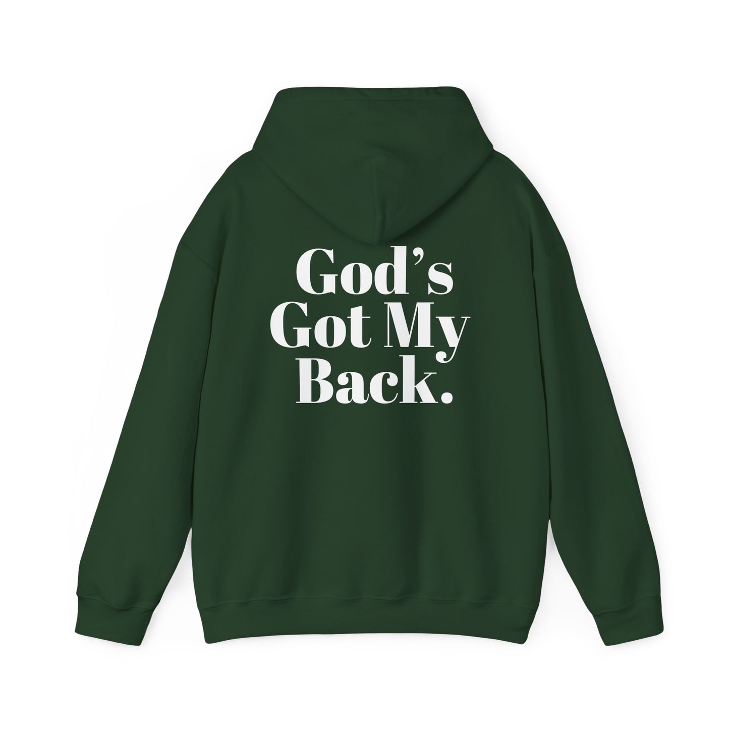 God's Got My Back Men's Hoodie (White Logo) - Sweet Baby Jeez Teez