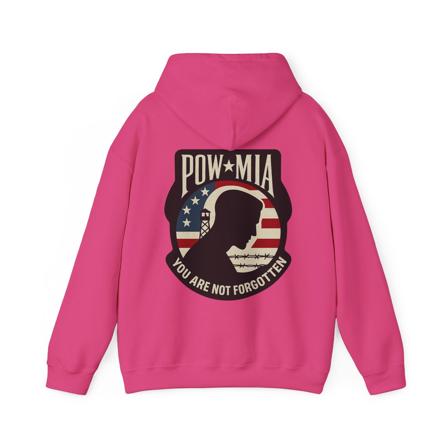 "POW MIA You are not Forgotten" Military Tribute Unisex Hoodie