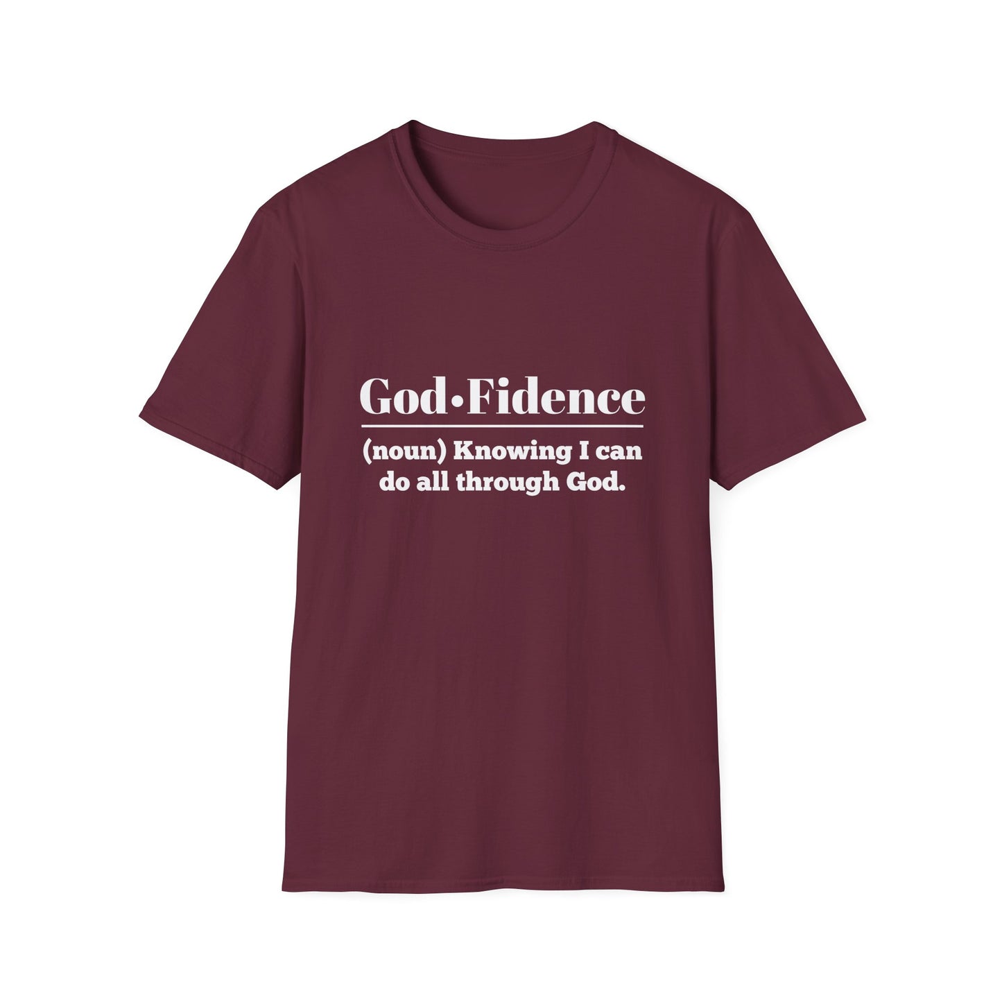 God-Fidence Men's Tshirt (White Logo) - Sweet Baby Jeez Teez
