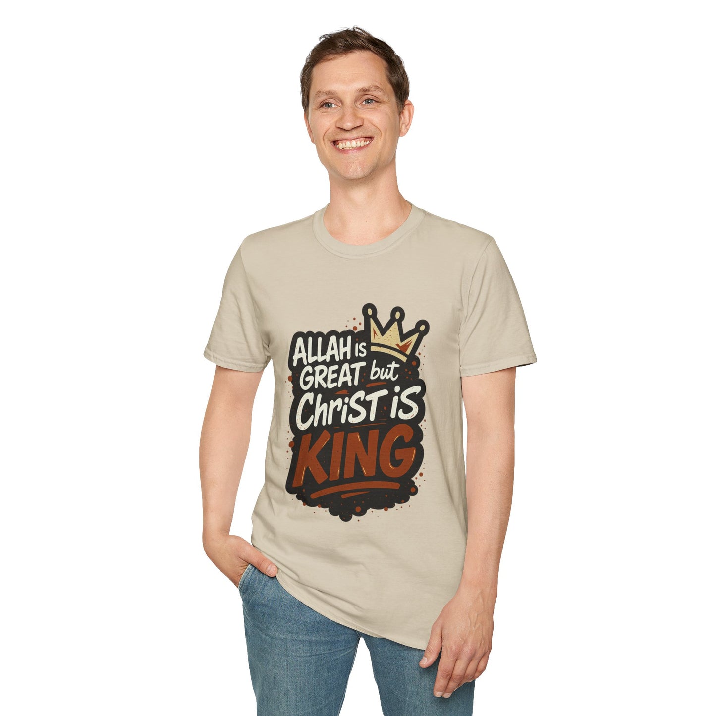 Christ is King Unisex Softstyle Tshirt (Great 2 Logo)