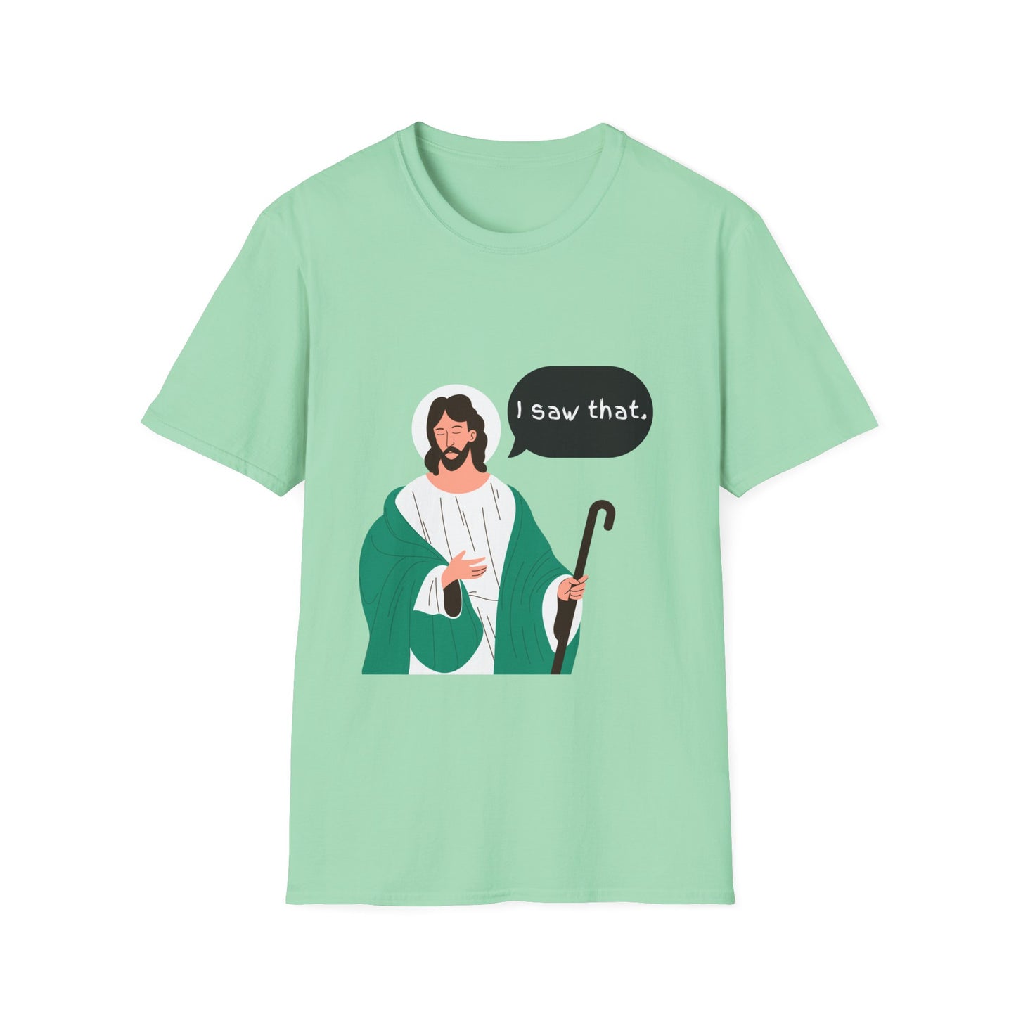 I Saw That Women's Relaxed/Plus Tshirt (Cartoon Logo) - Sweet Baby Jeez Teez