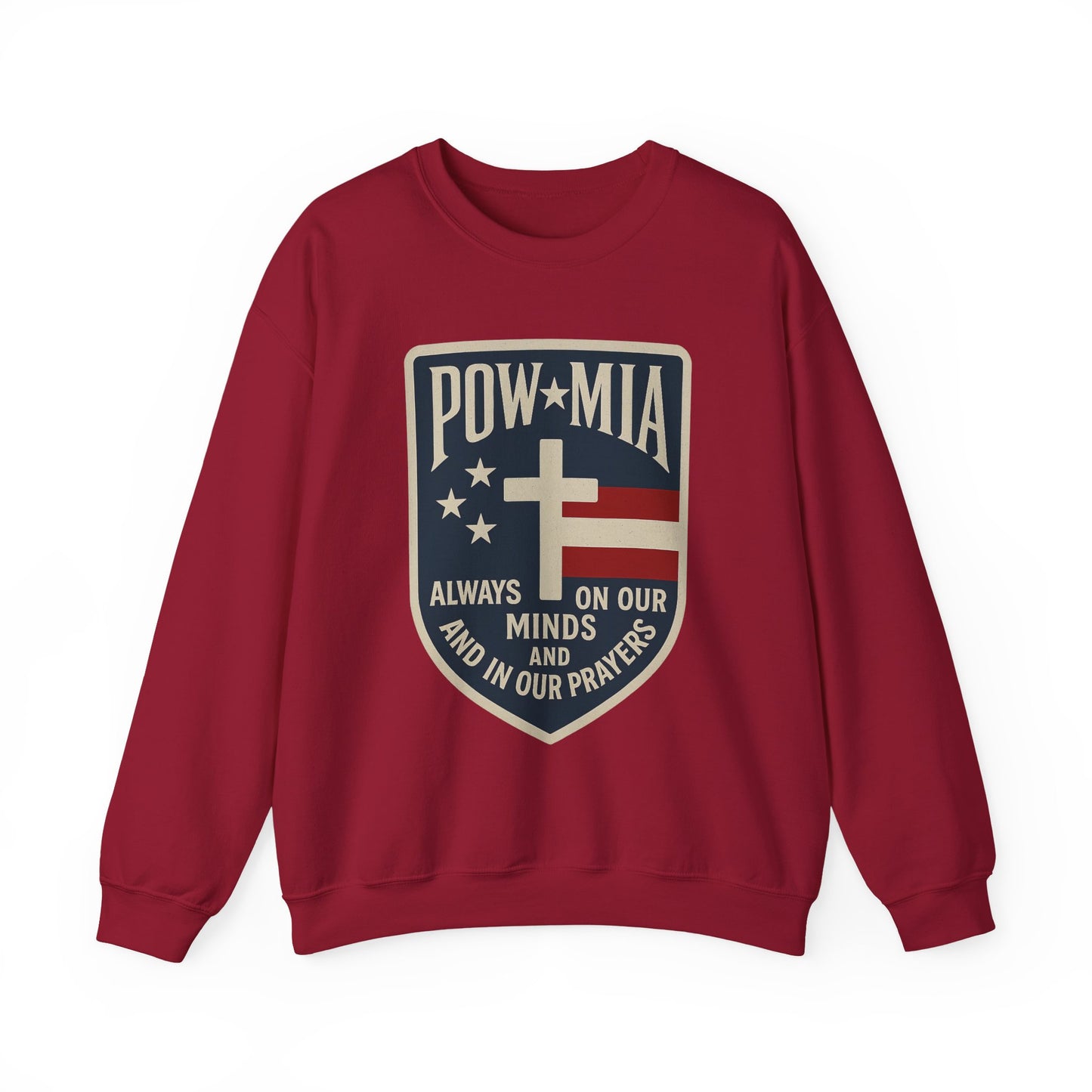 "POW MIA Thoughts & Prayers" Veteran's Tribute Military Sweatshirt