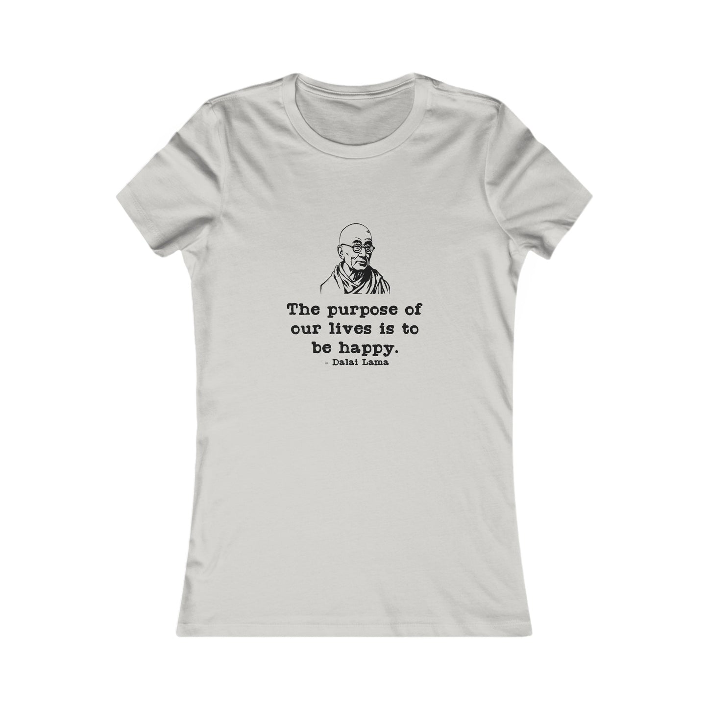Purpose of Life Womens Fitted Tshirt (IW Black Logo) - Sweet Baby Jeez Teez