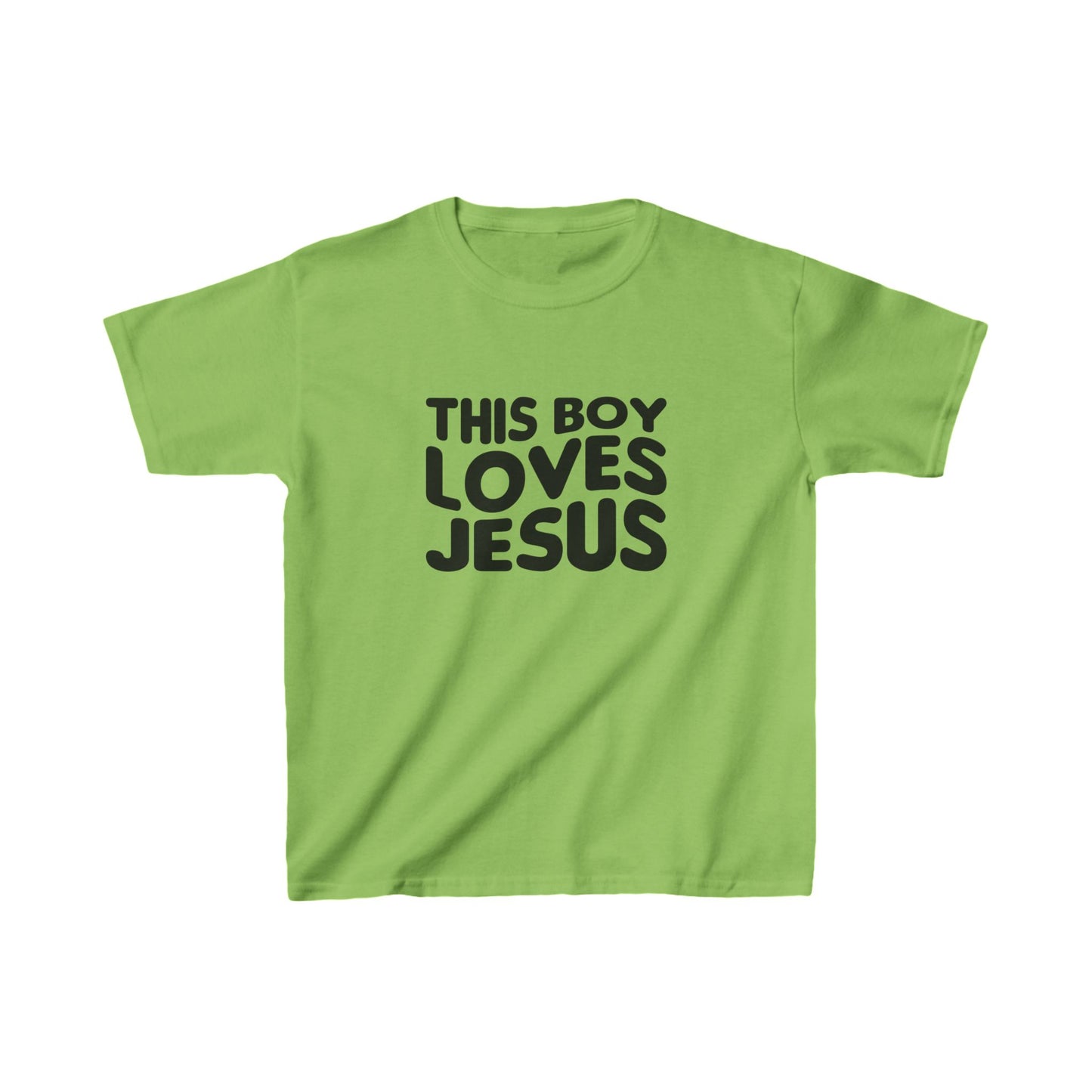 This Boy Loves Jesus Kid's Tshirt - Sweet Baby Jeez Teez