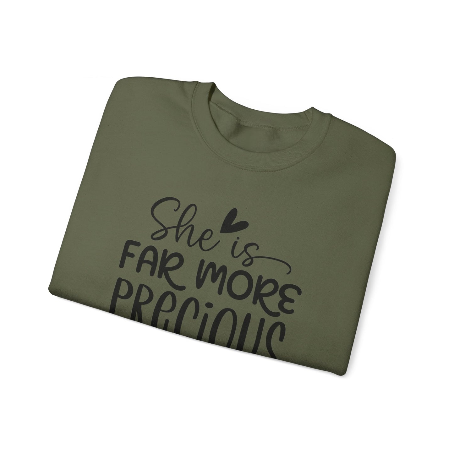 Far More Precious Women's Relaxed Sweatshirt - Sweet Baby Jeez Teez