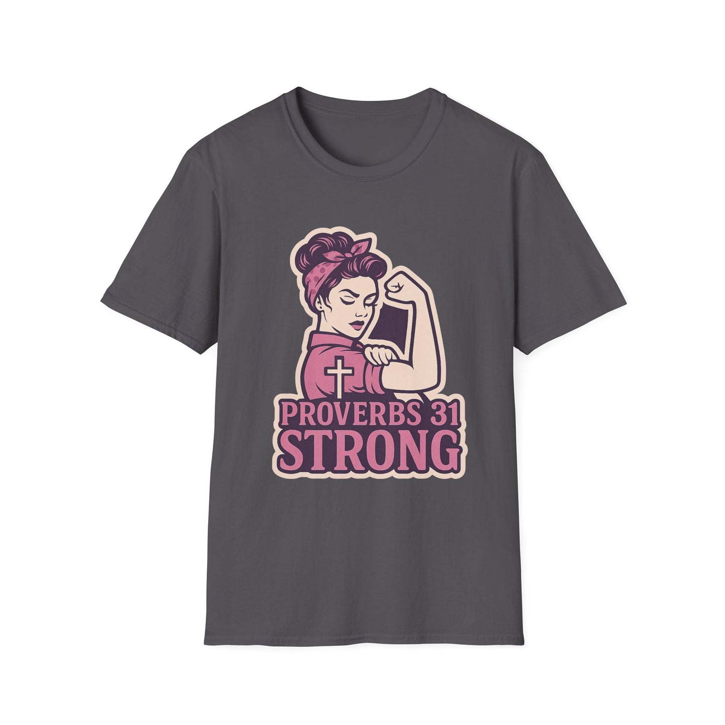 Proverbs 31 Strong Christian Women's Empowering Softstyle T-Shirt