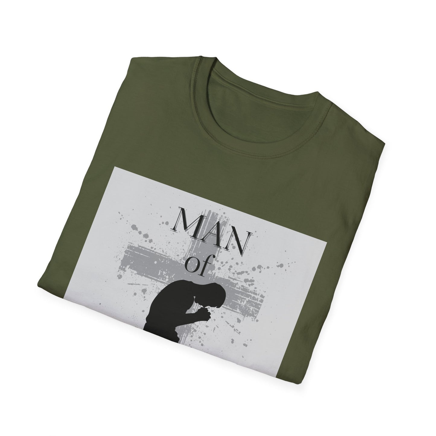 Man of God Men's Tshirt (Gray Logo) - Sweet Baby Jeez Teez