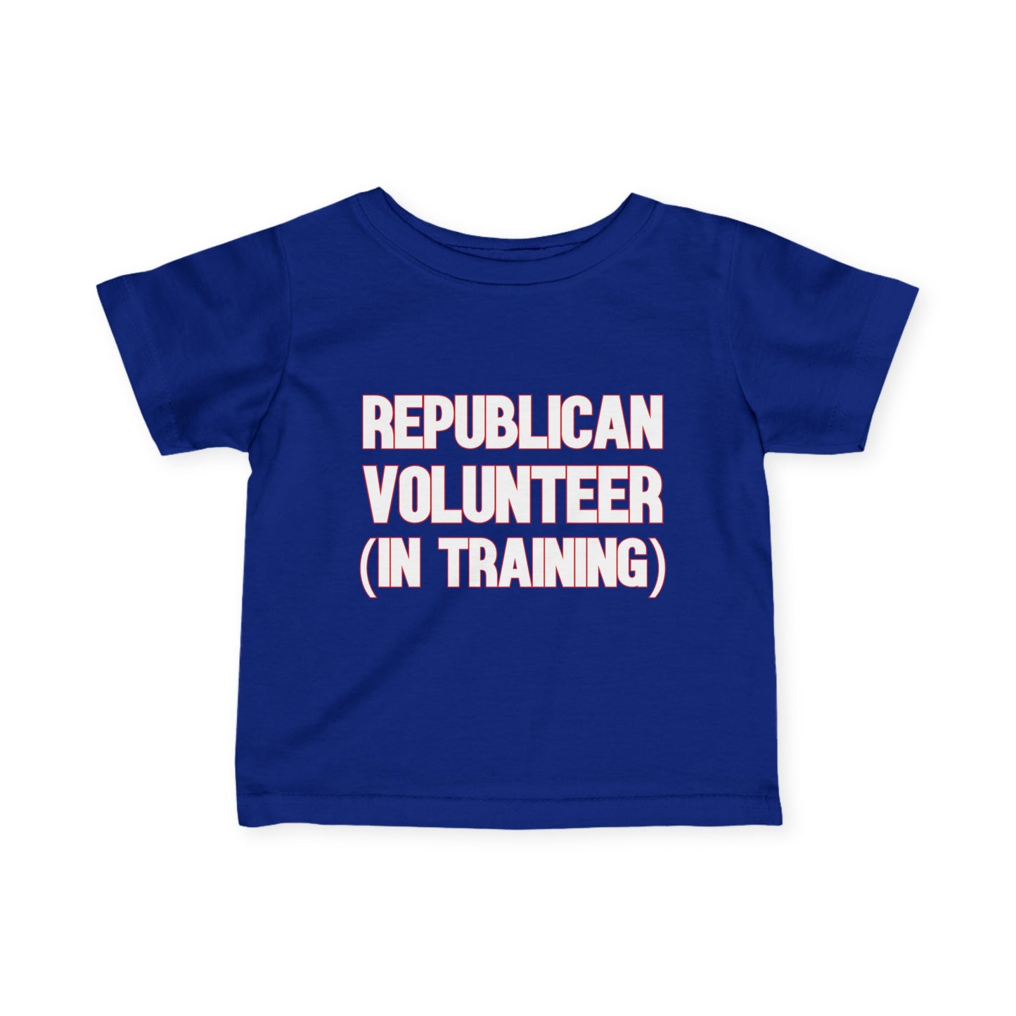 Republican Volunteer in Training Toddler Tshirt (White/Red Logo)