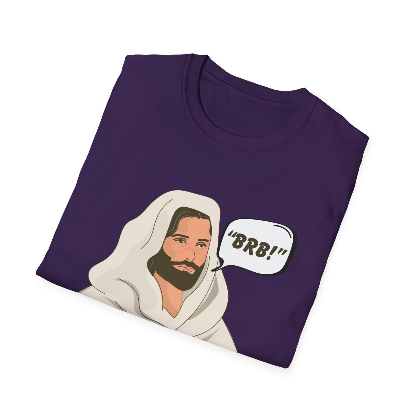 "BRB" Be Right Back Women's Relaxed/Plus Tshirt (Cartoon Logo) - Sweet Baby Jeez Teez