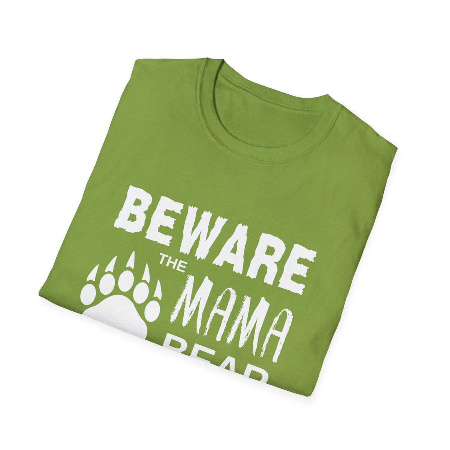 Mama Bear Women's Relaxed/Plus Tshirt (White Logo) - Sweet Baby Jeez Teez