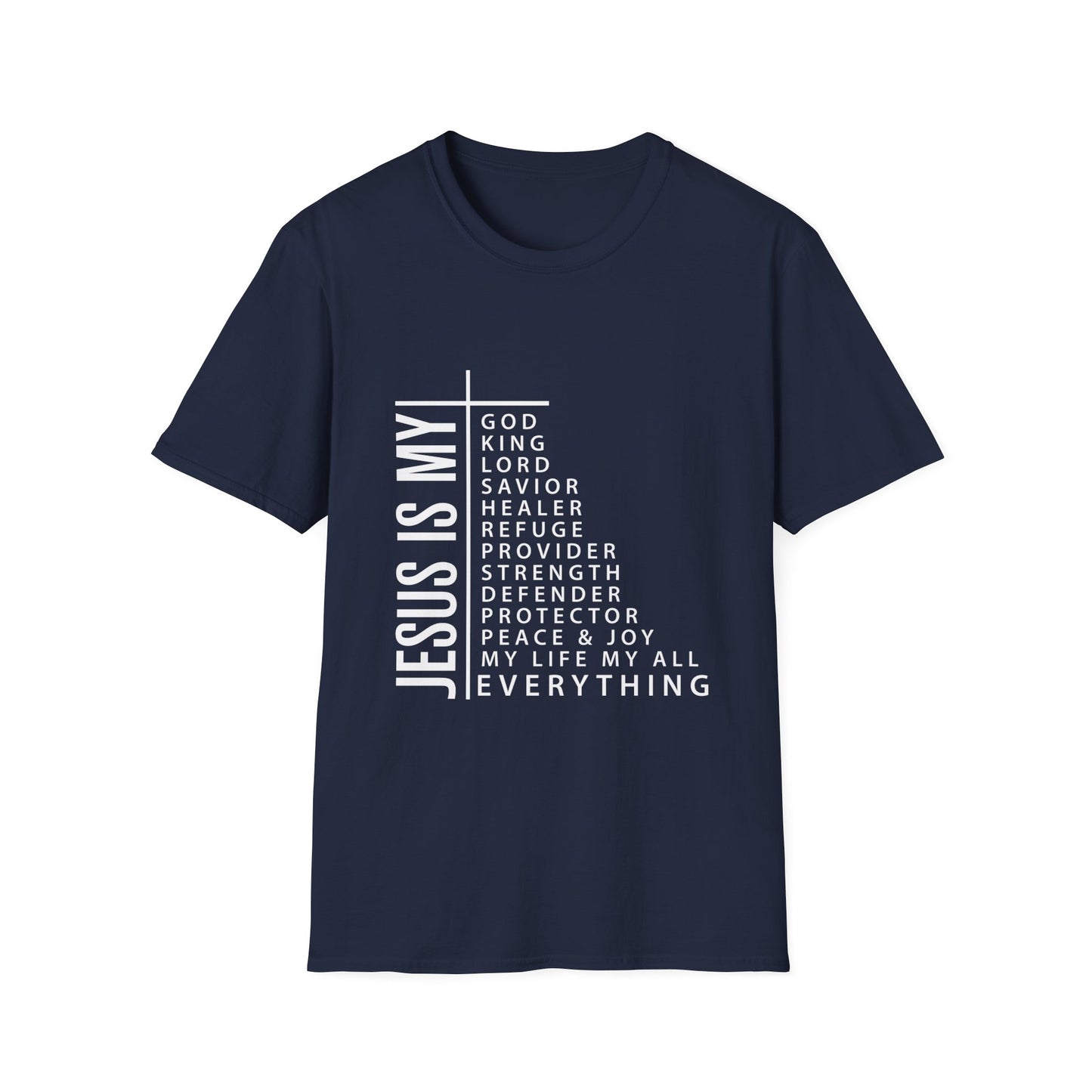 Jesus is My Women's Relaxed/Plus Tshirt (White Logo) - Sweet Baby Jeez Teez