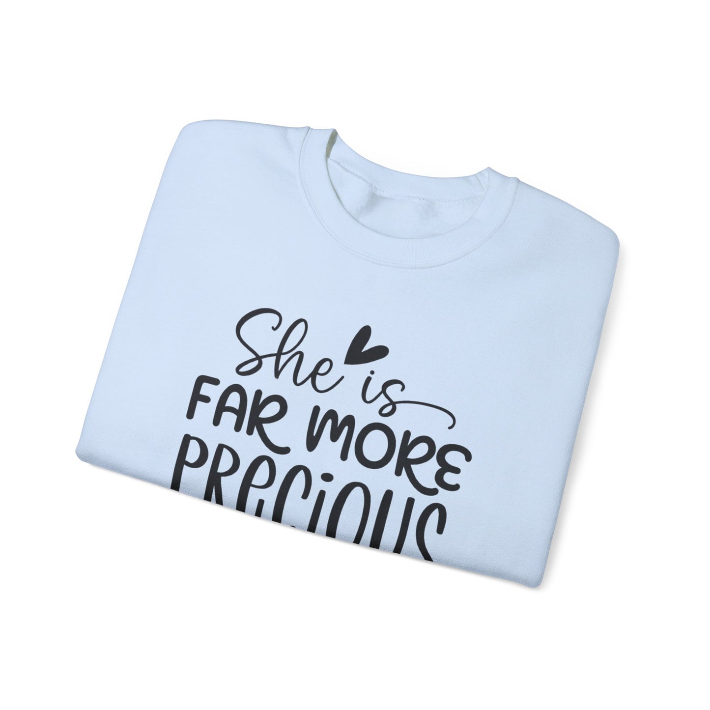 Far More Precious Women's Relaxed Sweatshirt - Sweet Baby Jeez Teez