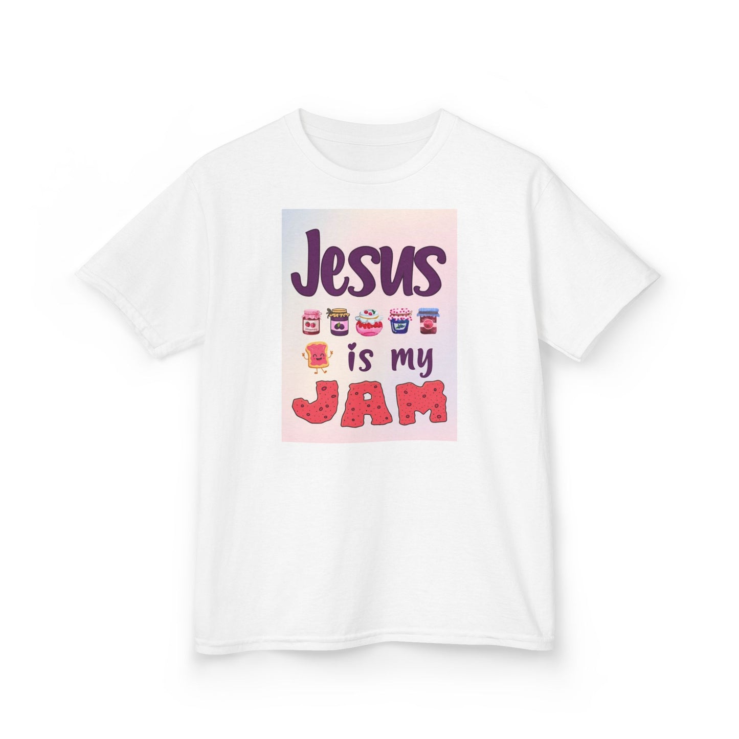 "Jesus is my Jam" Kid's Tshirt (Rainbow Logo) - Sweet Baby Jeez Teez