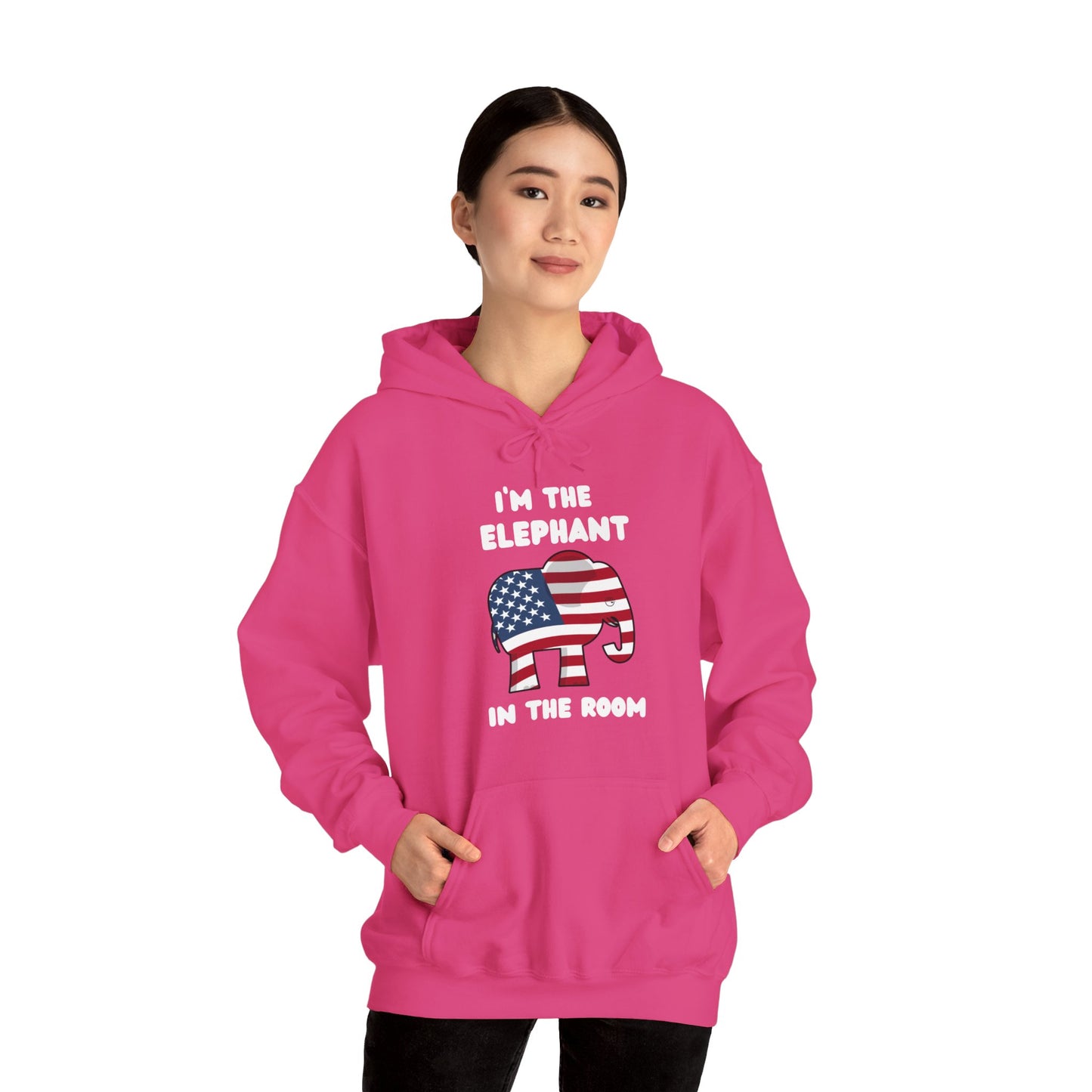 Elephant in the Room Women's Hoodie S-5XL (White Logo) - Sweet Baby Jeez Teez