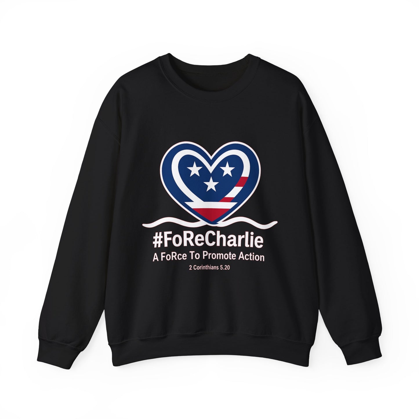 "FoRe Charlie" Ambassador Pageant Memorial Sweatshirt for Charlie (White Heart Logo)